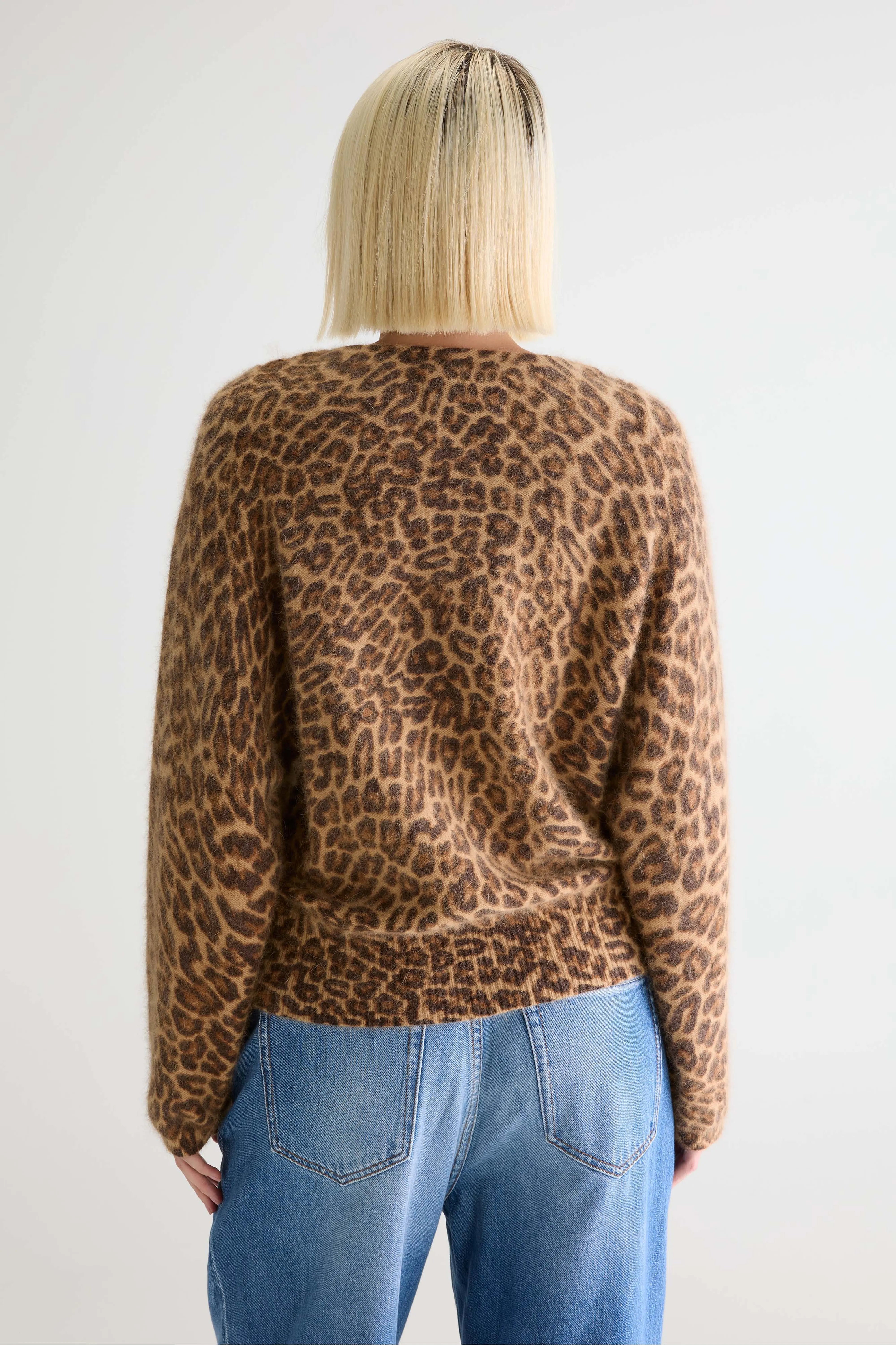 Pull À Imprimé Léopard Dioal - Dark roast / Soil / Suede Pour Femme | Bellerose
