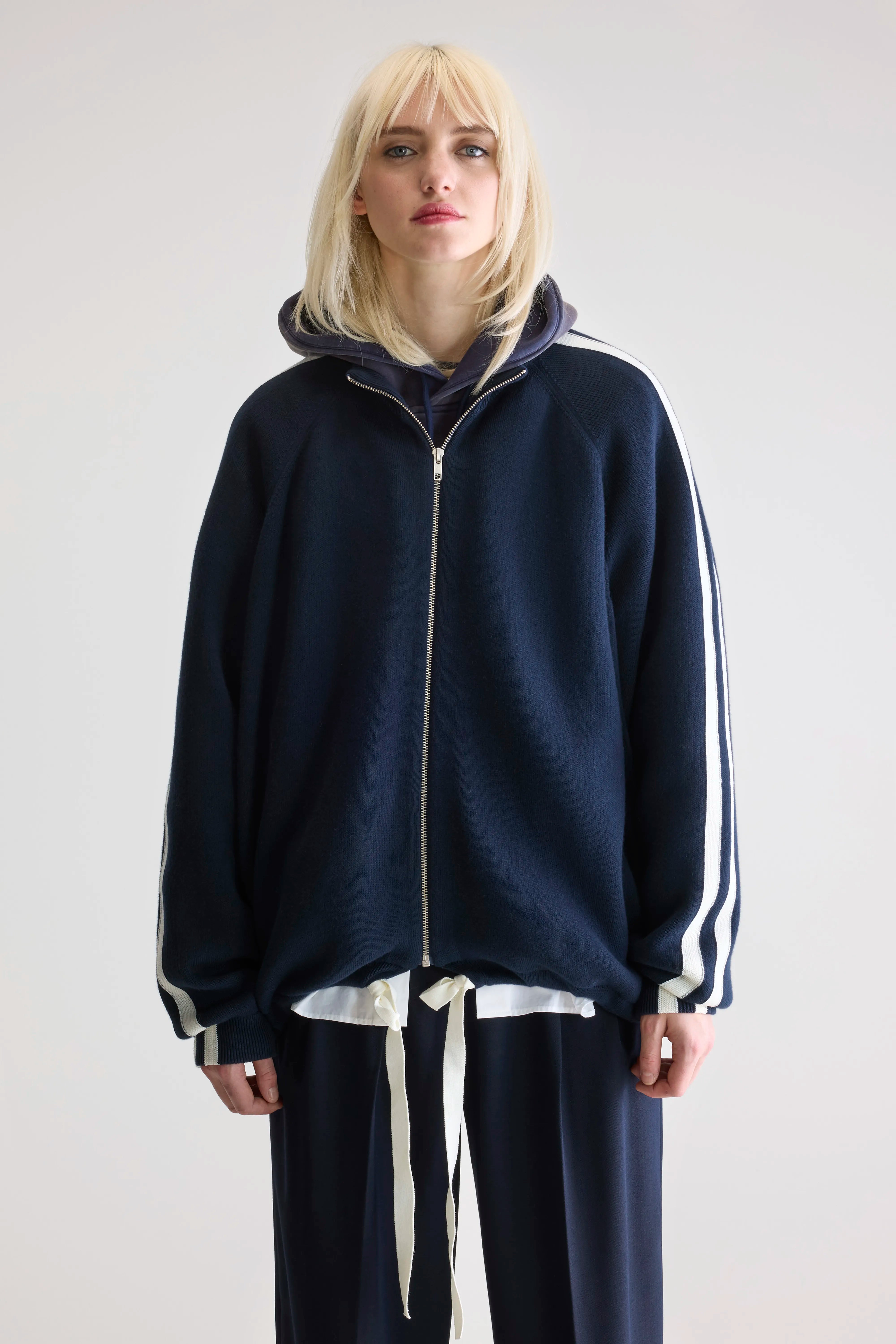 Cardigan Zippé Angik - Navy Pour Femme | Bellerose