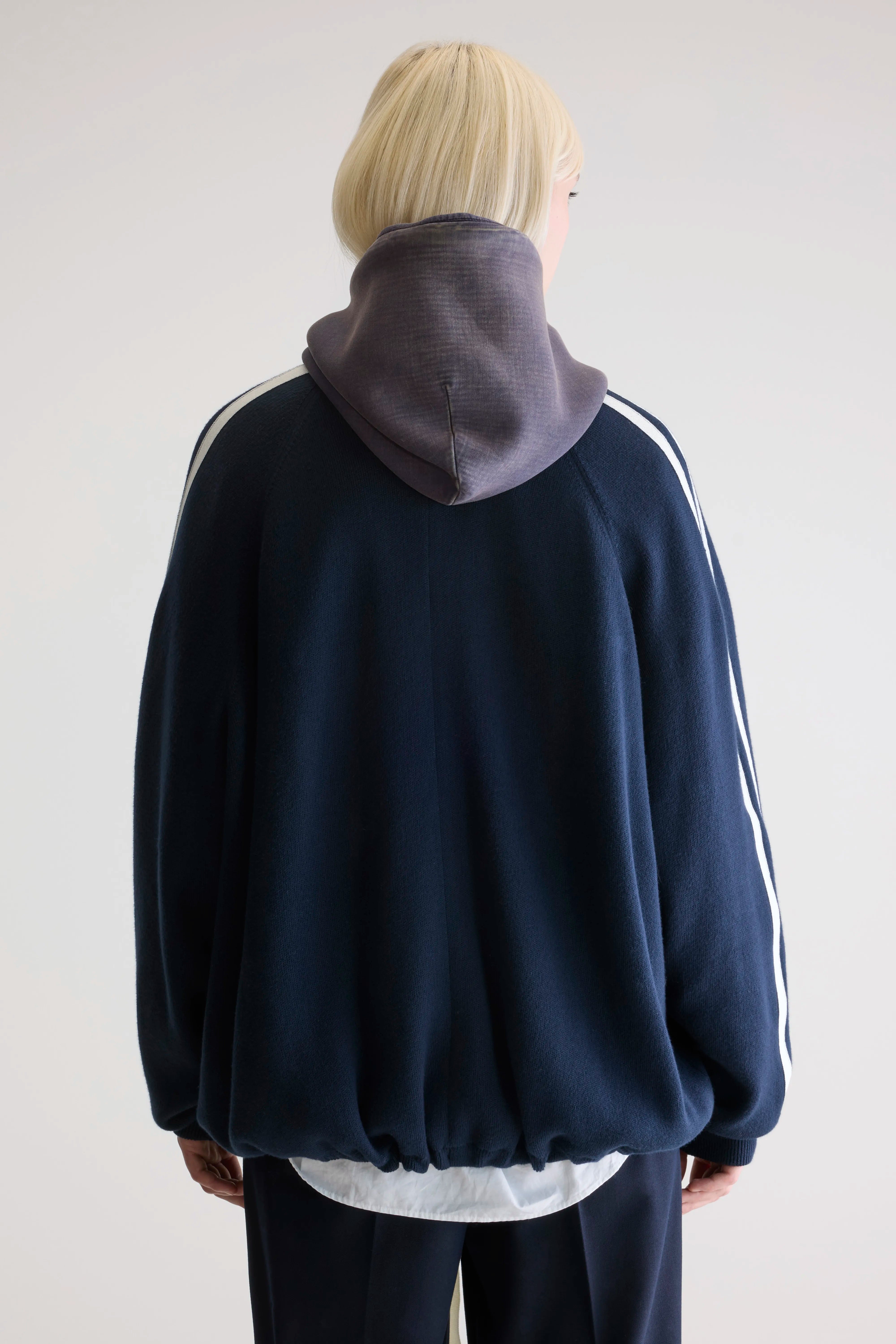 Angik cardigan met rits (252 / W / NAVY)