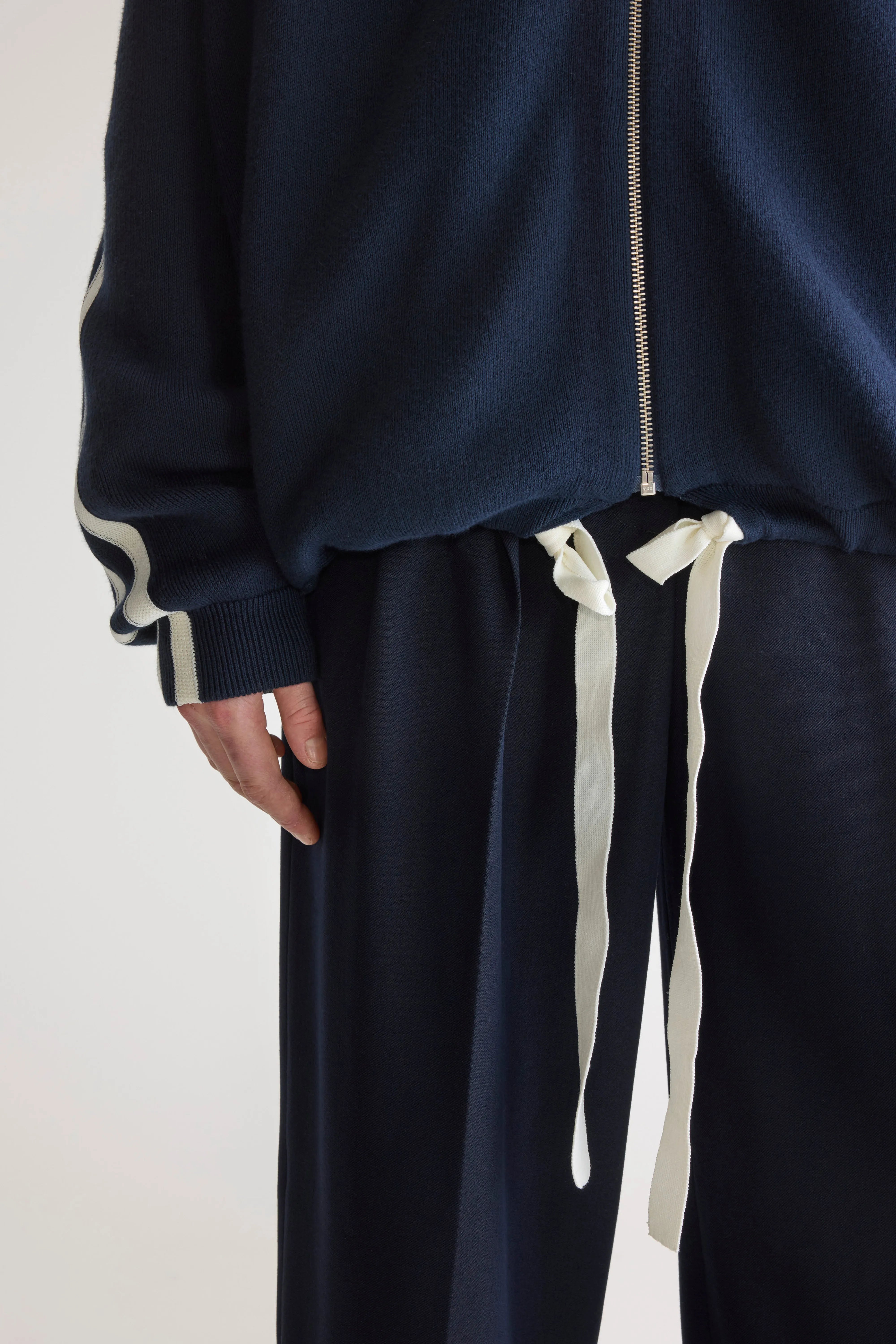 Angik cardigan met rits (252 / W / NAVY)
