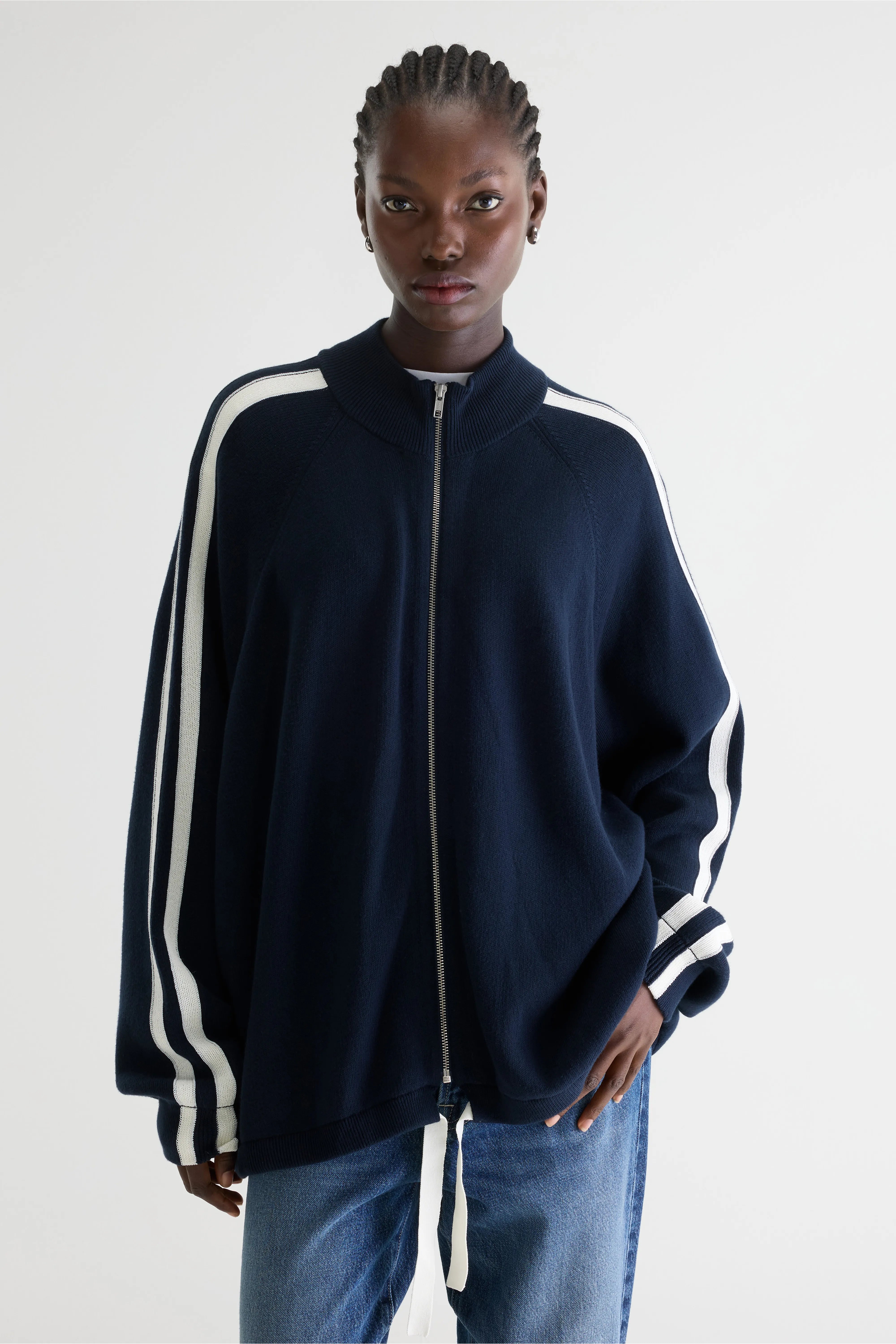 Cardigan Zippé Angik - Navy Pour Femme | Bellerose