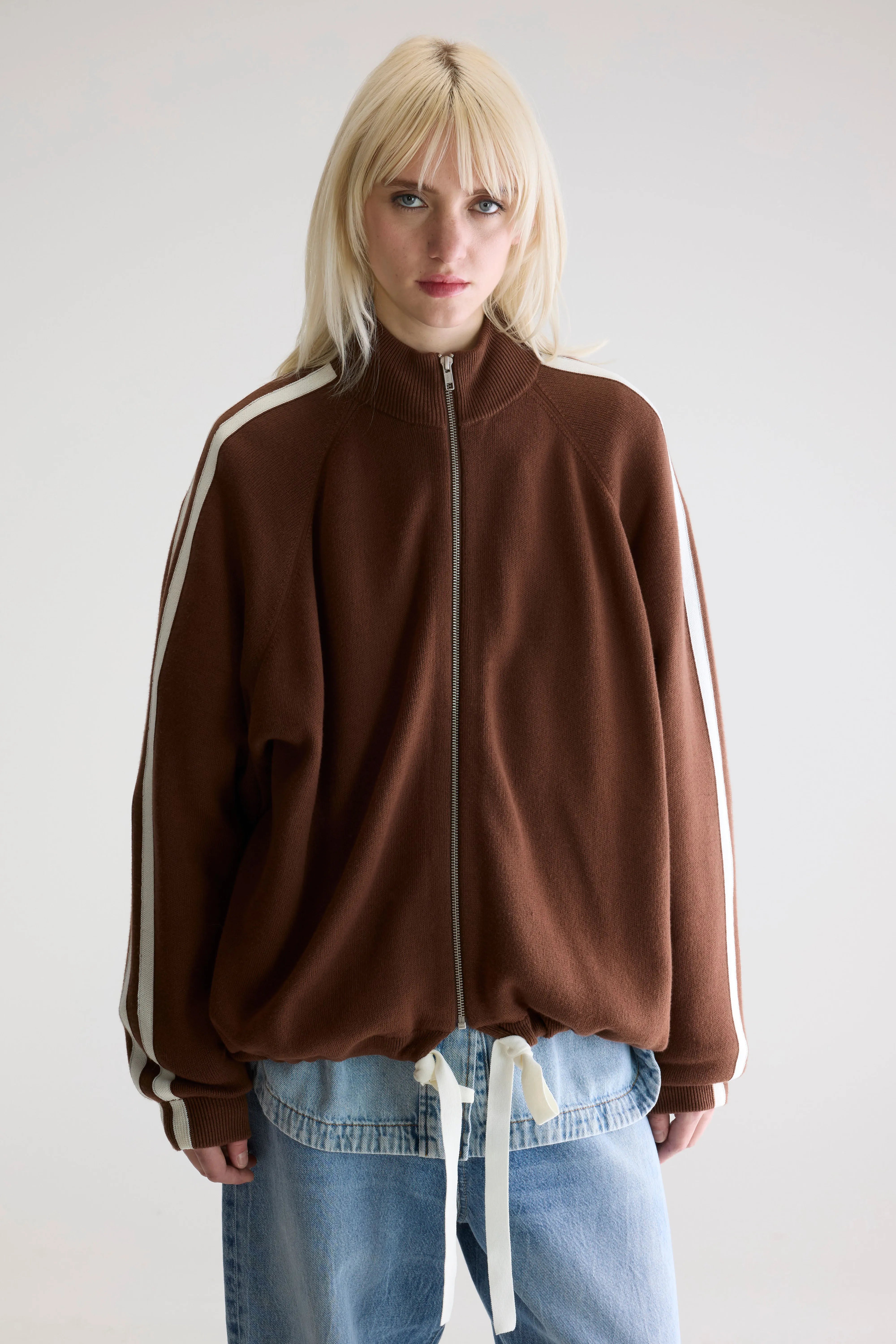 Angik Cardigan Met Rits - Coffee Voor Dames | Bellerose