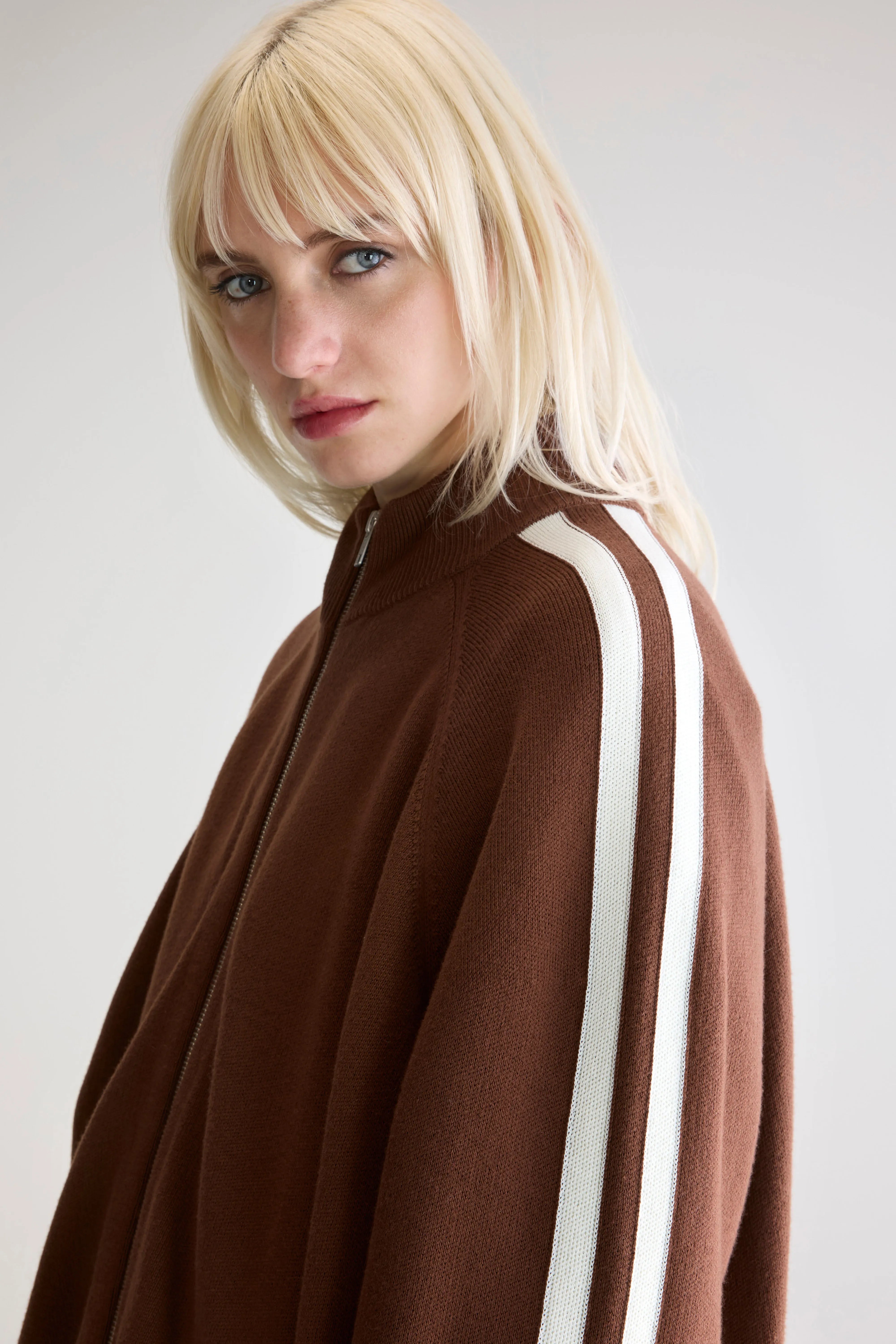 Angik Cardigan Met Rits - Coffee Voor Dames | Bellerose