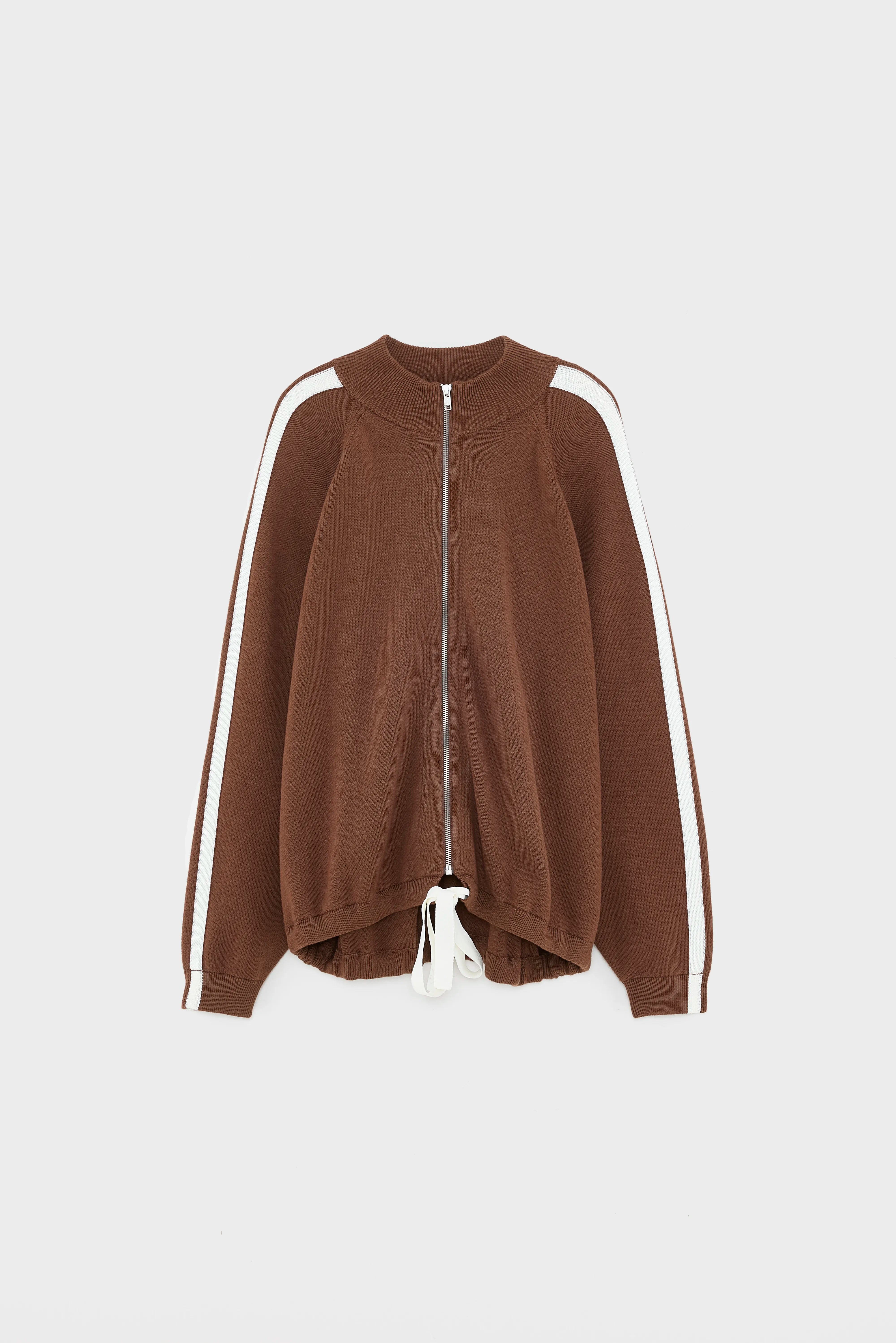 Angik cardigan met rits (252 / W / COFFEE)