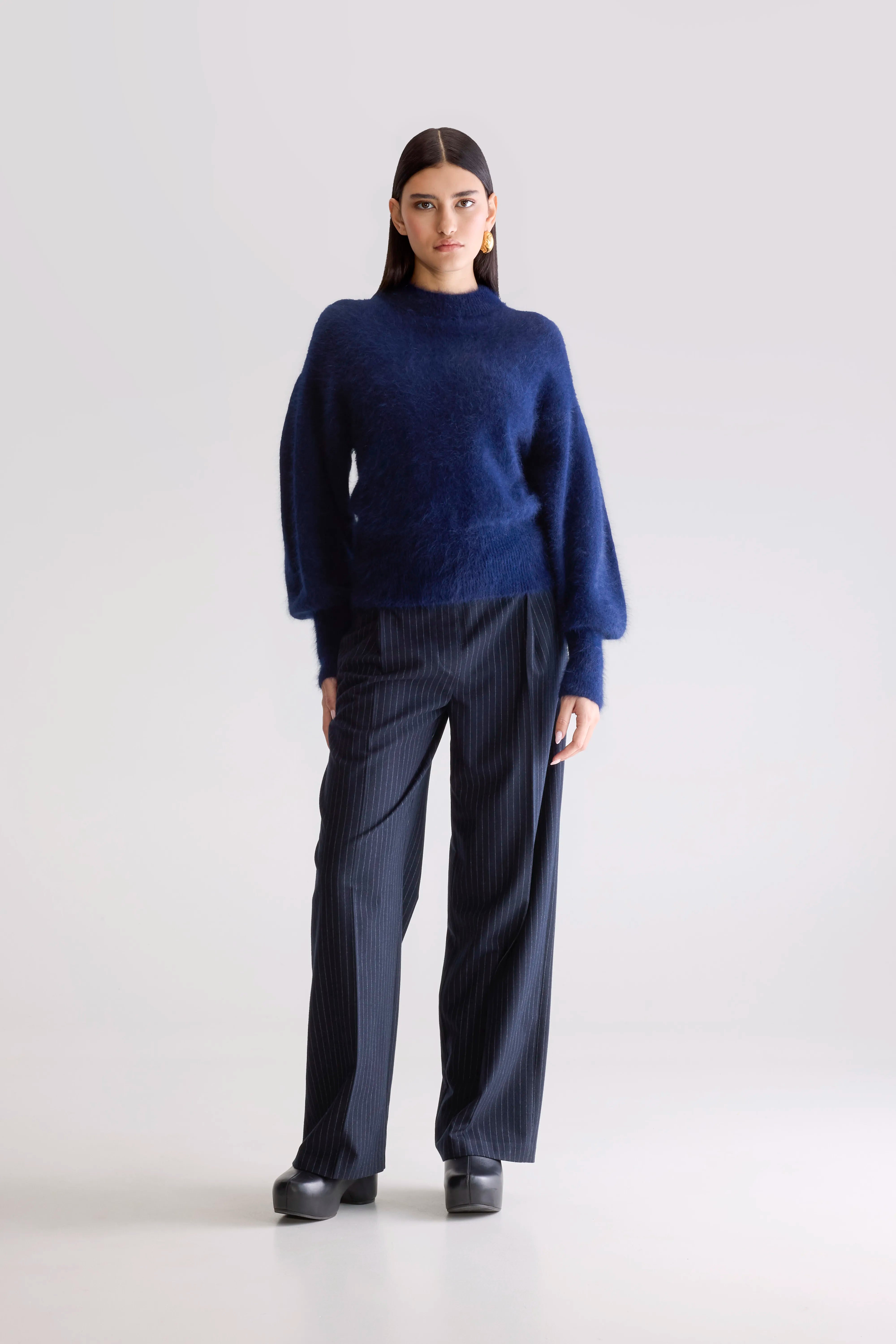 Pull En Angora Dateka - Navy Pour Femme | Bellerose