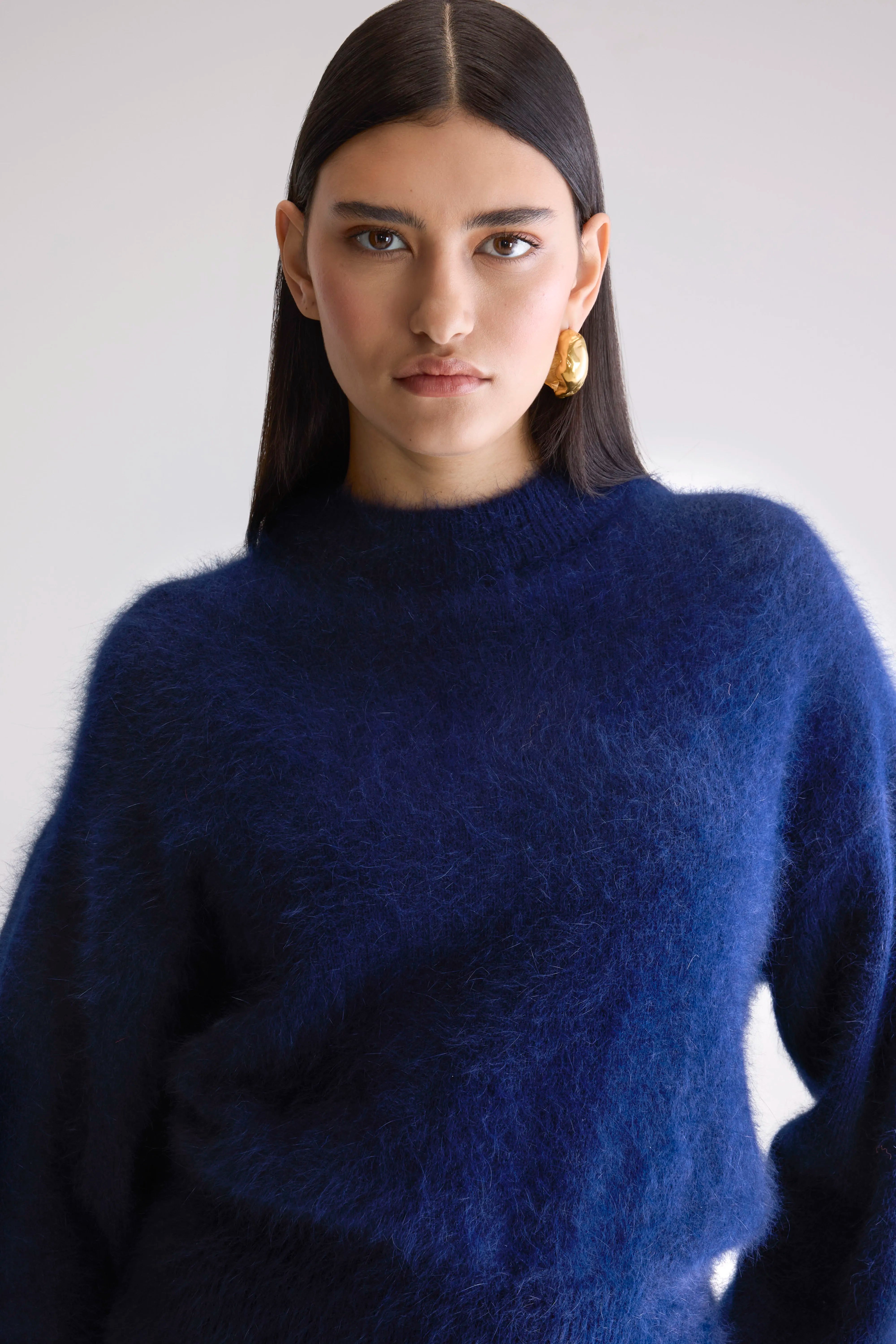 Pull En Angora Dateka - Navy Pour Femme | Bellerose