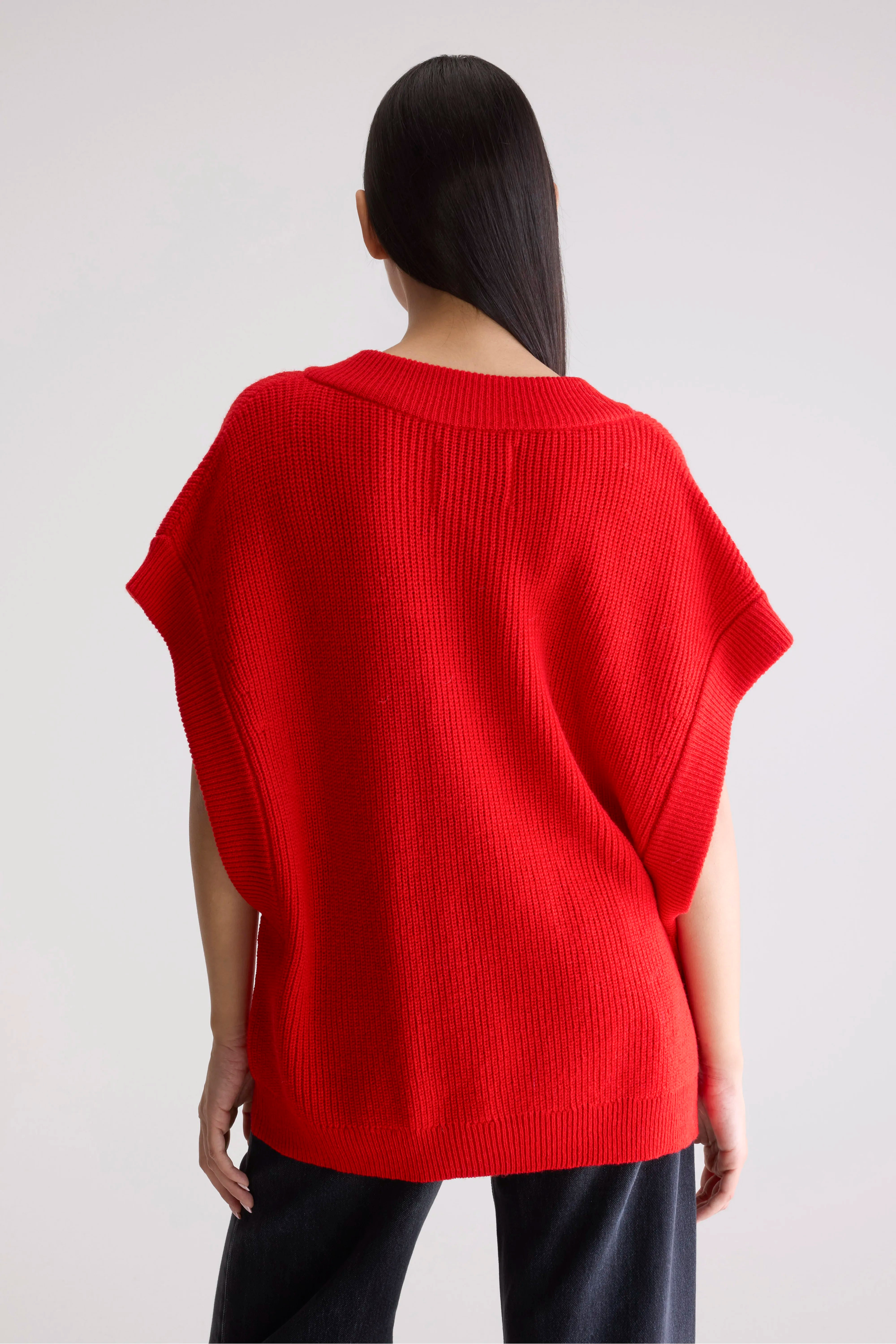 Labi Sleeveless Sweater - Sanguine For Women | Bellerose
