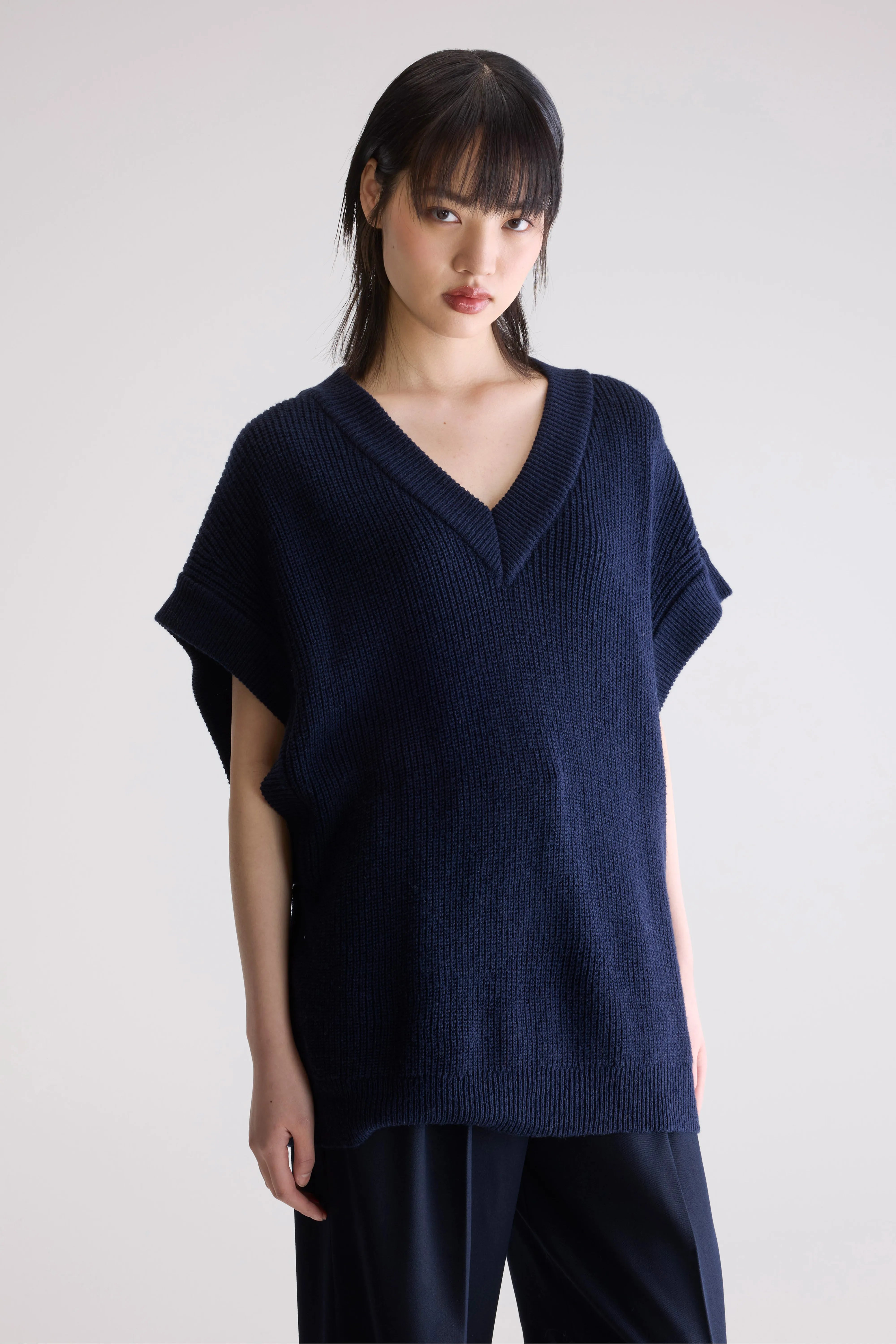 Labi Sleeveless Sweater - Regal blue For Women | Bellerose