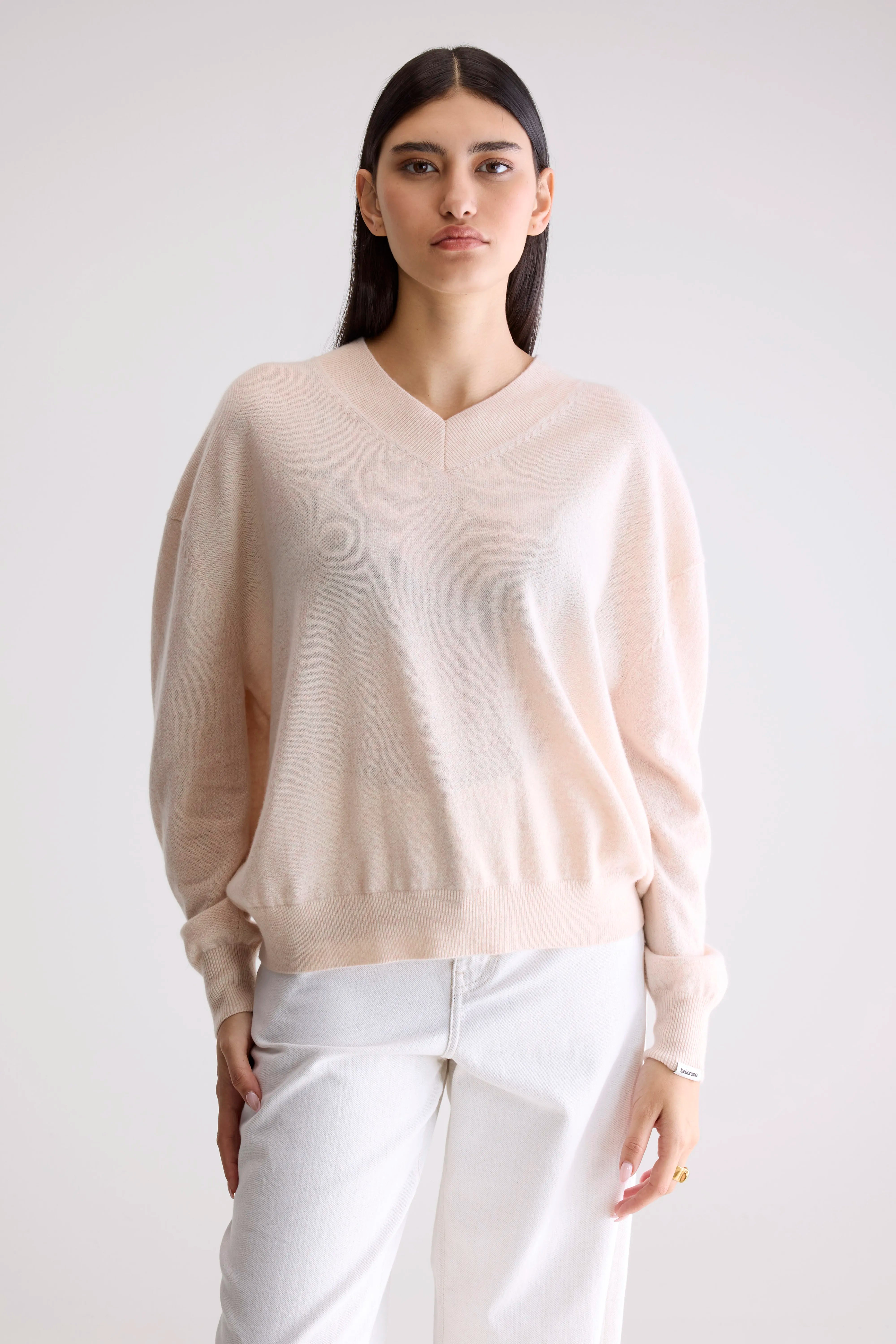 Slax Cashmere Sweater - Ballerine For Women | Bellerose