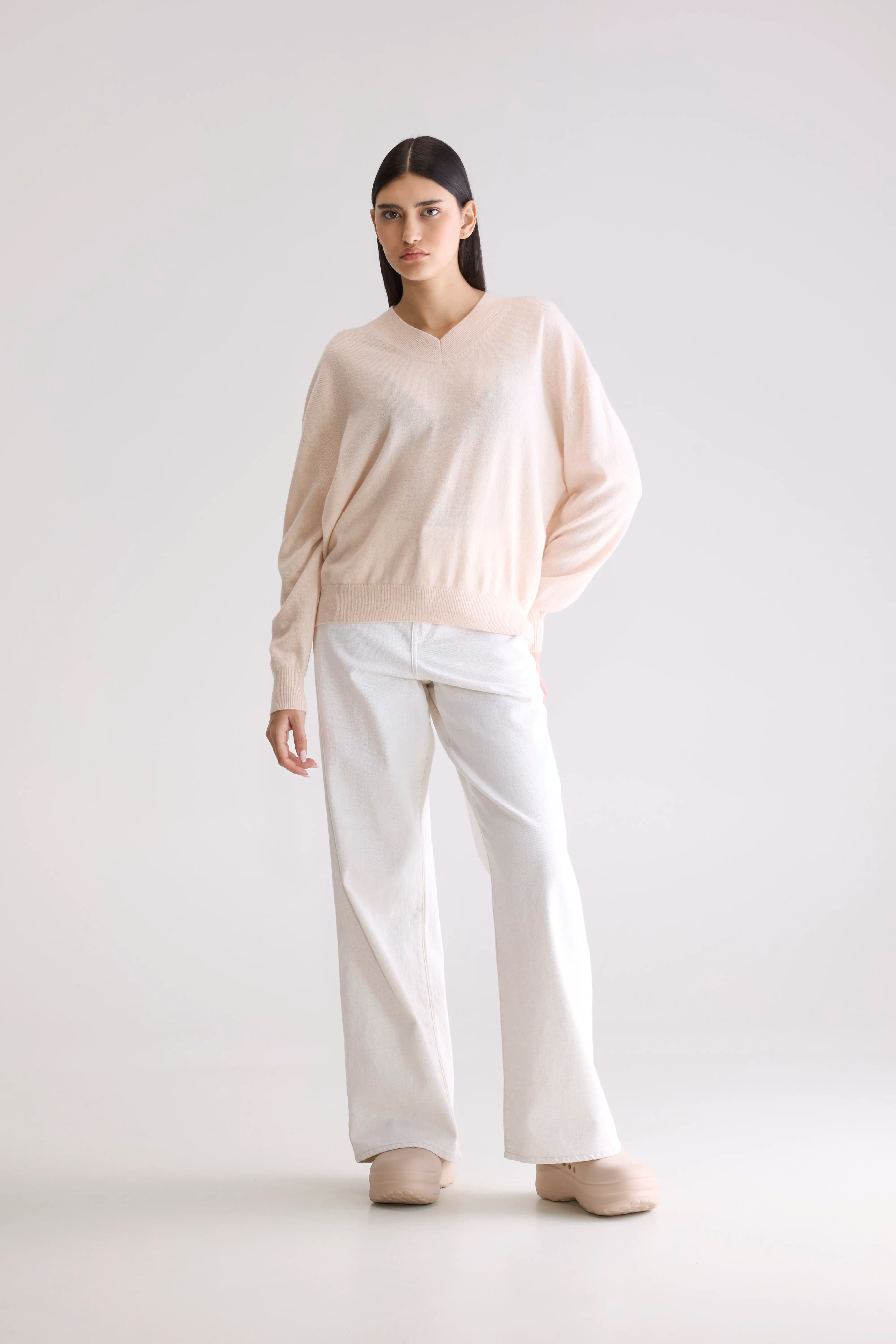 Slax Kasjmier Trui Met V-hals - Ballerine Voor Dames | Bellerose