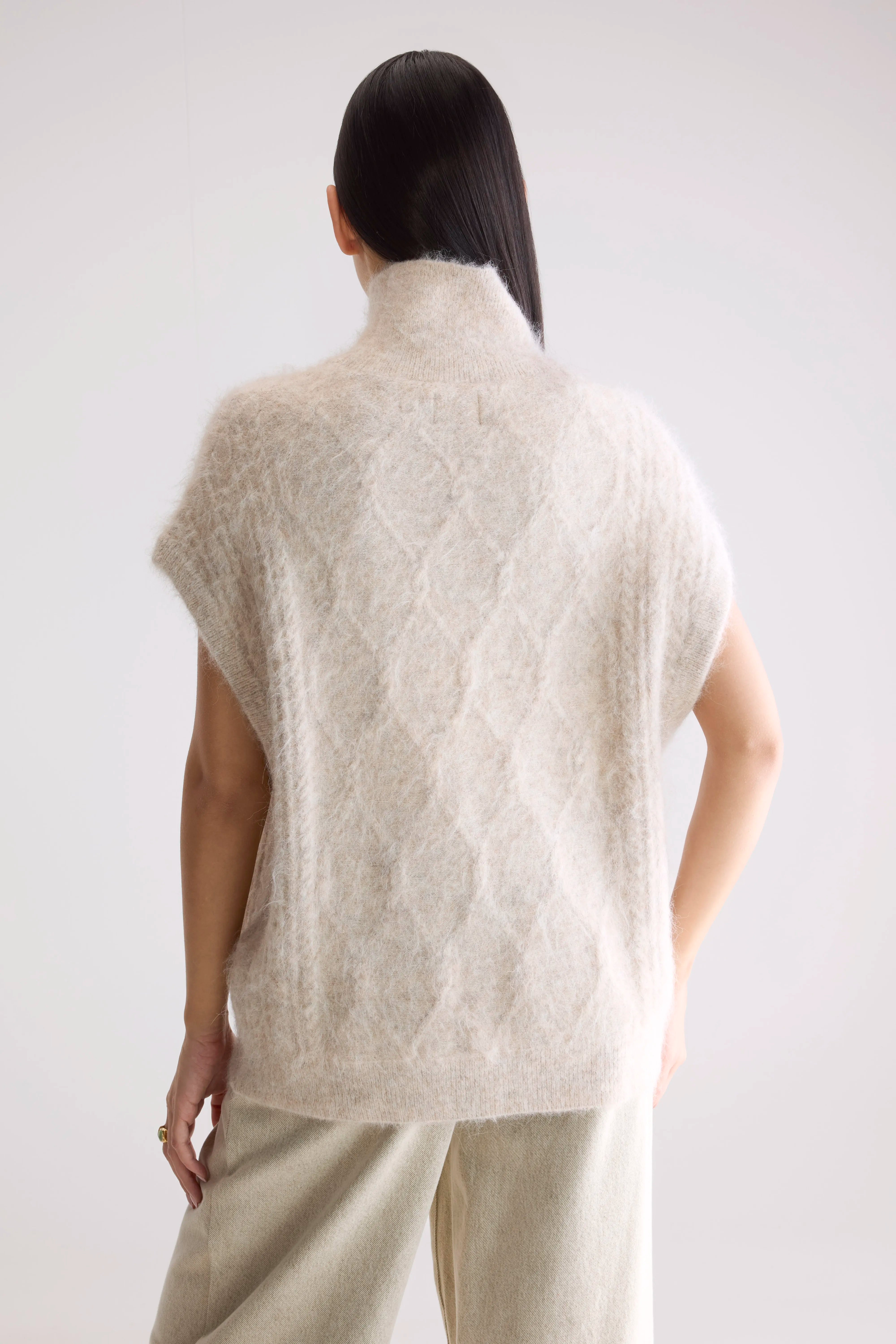 Darti Trui Met Rolkraag - Oyster Voor Dames | Bellerose