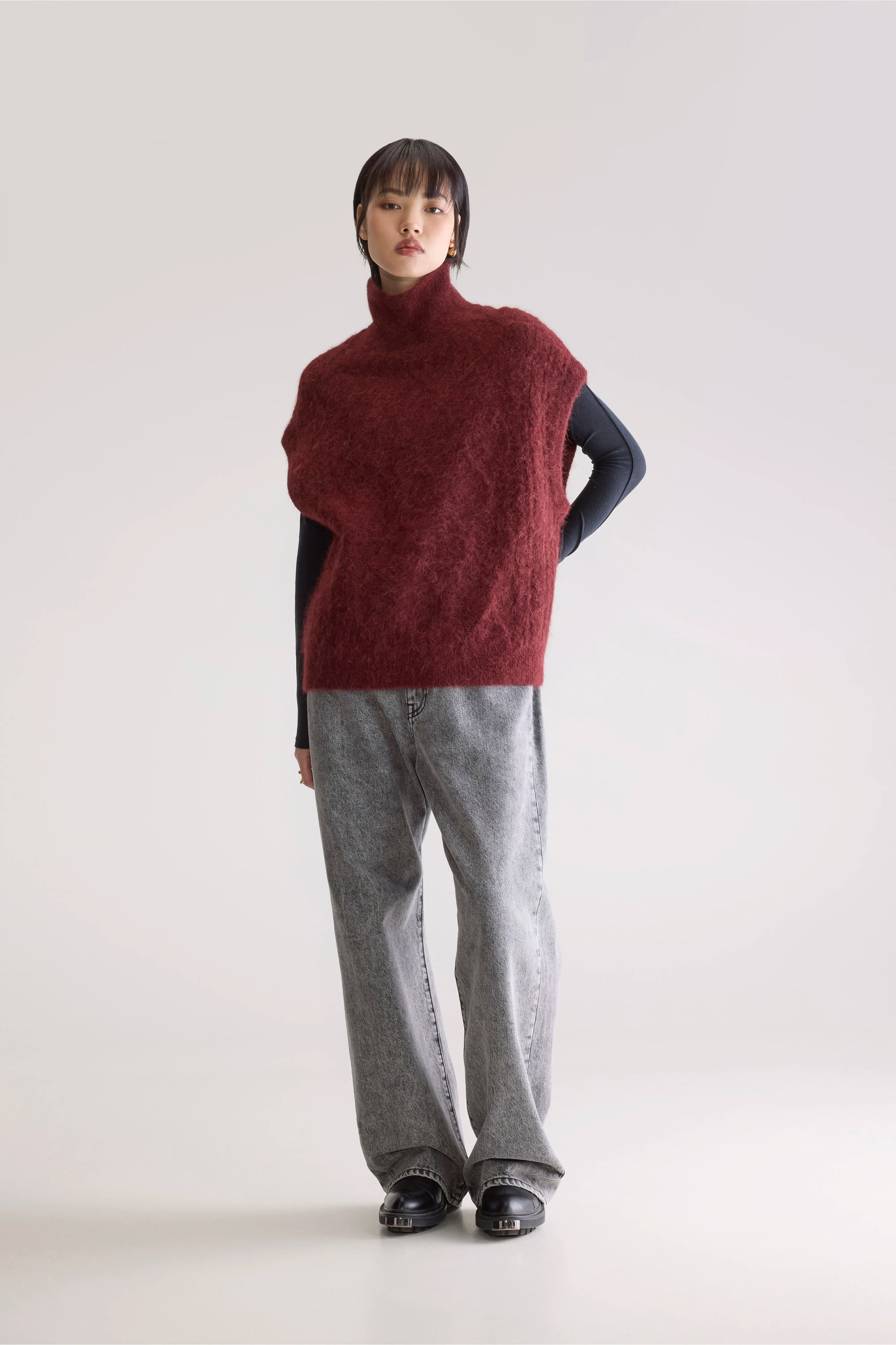 Pull Sans Manches Darti - Wine Pour Femme | Bellerose