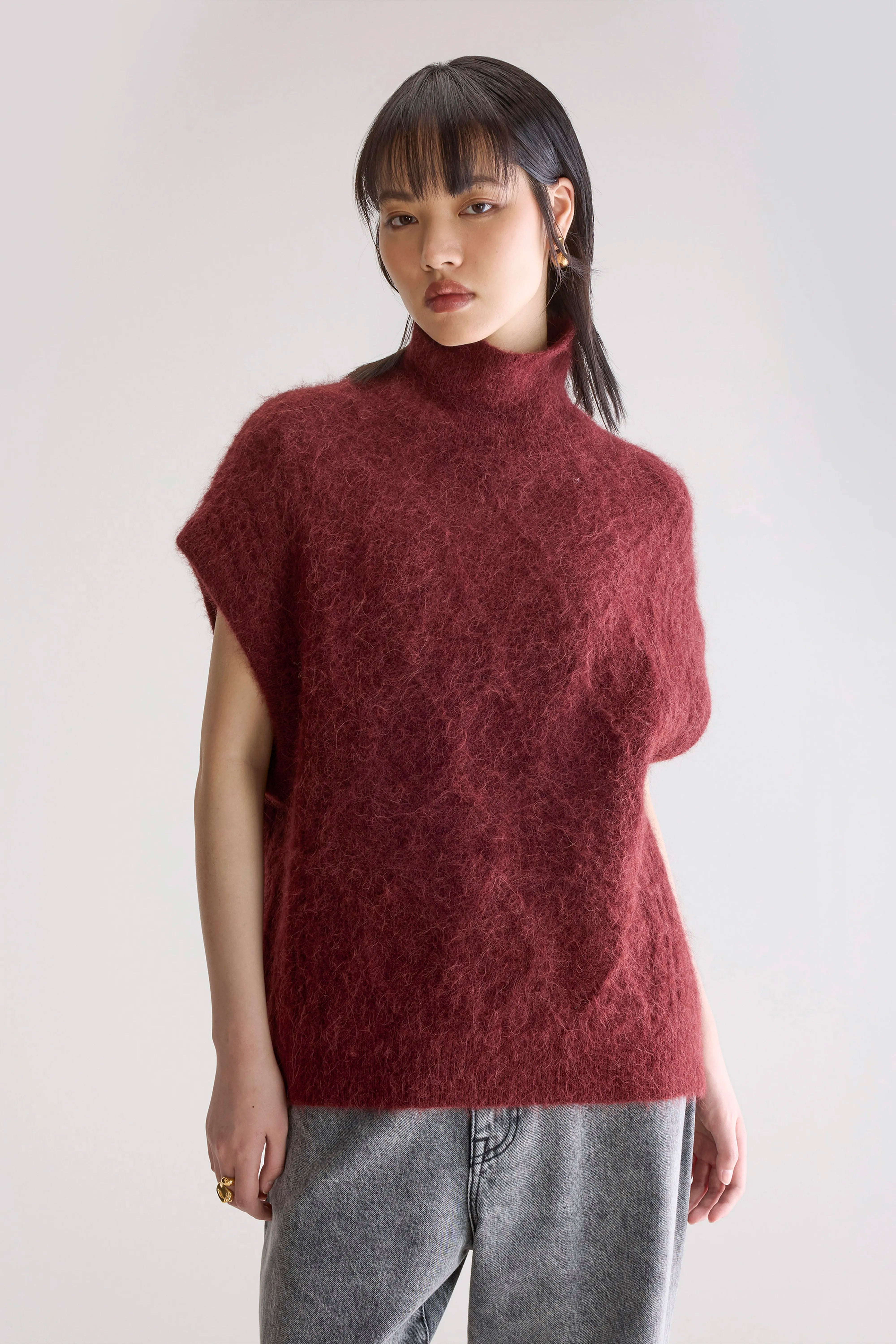 Pull Sans Manches Darti - Wine Pour Femme | Bellerose
