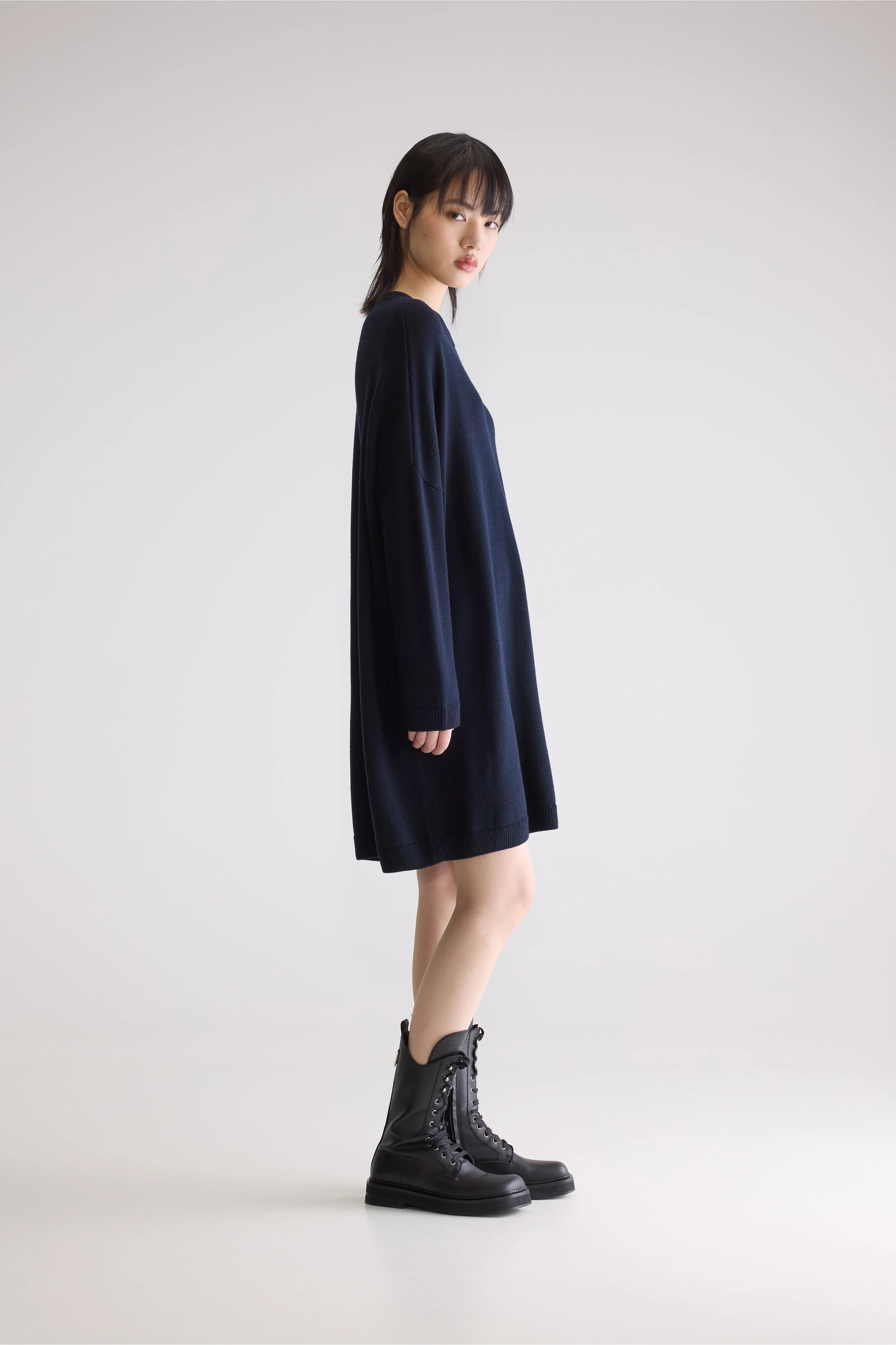 Robe En Maille Senisa - Navy Pour Femme | Bellerose