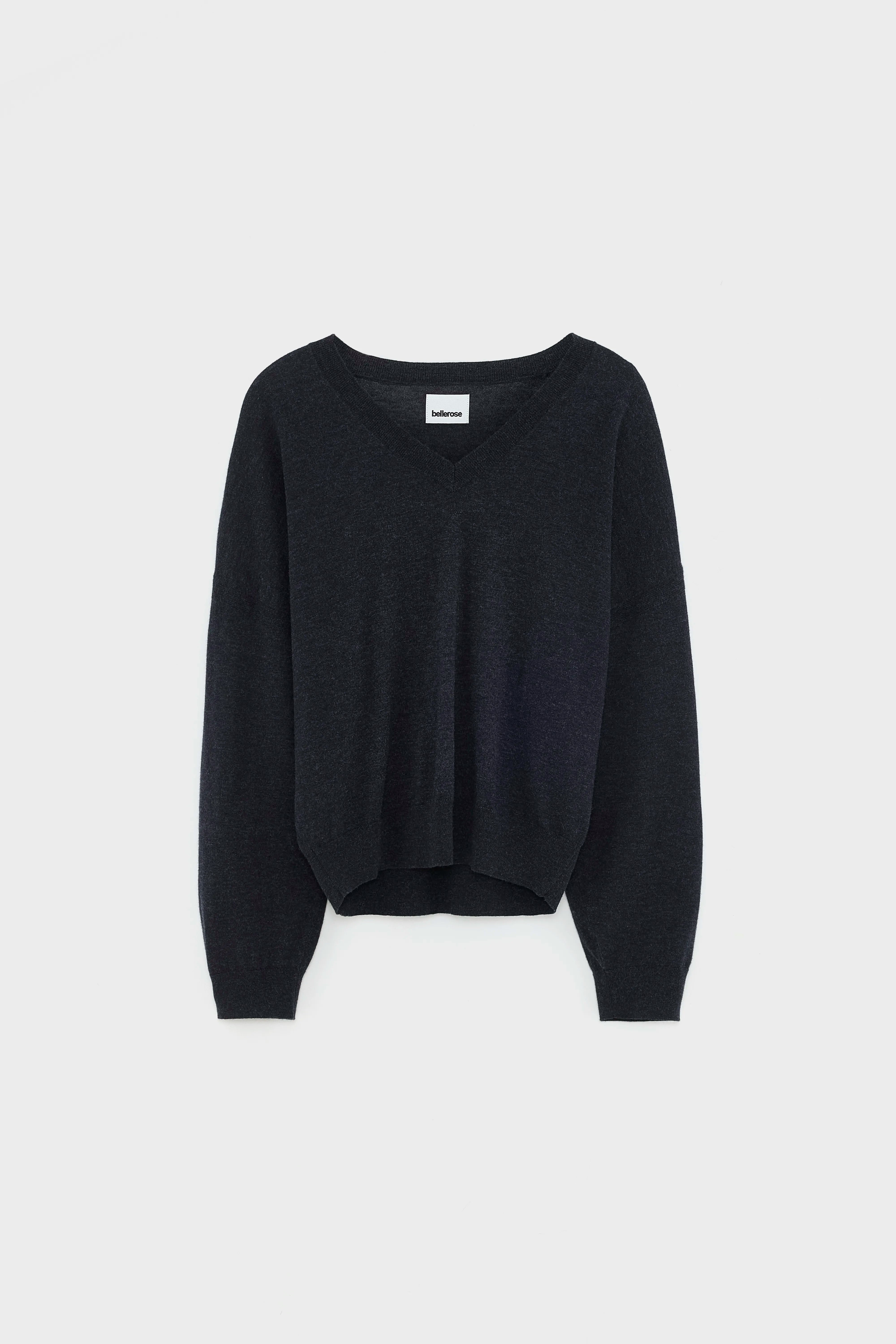 Arybev trui met v-hals (252 / W / ANTHRACITE)