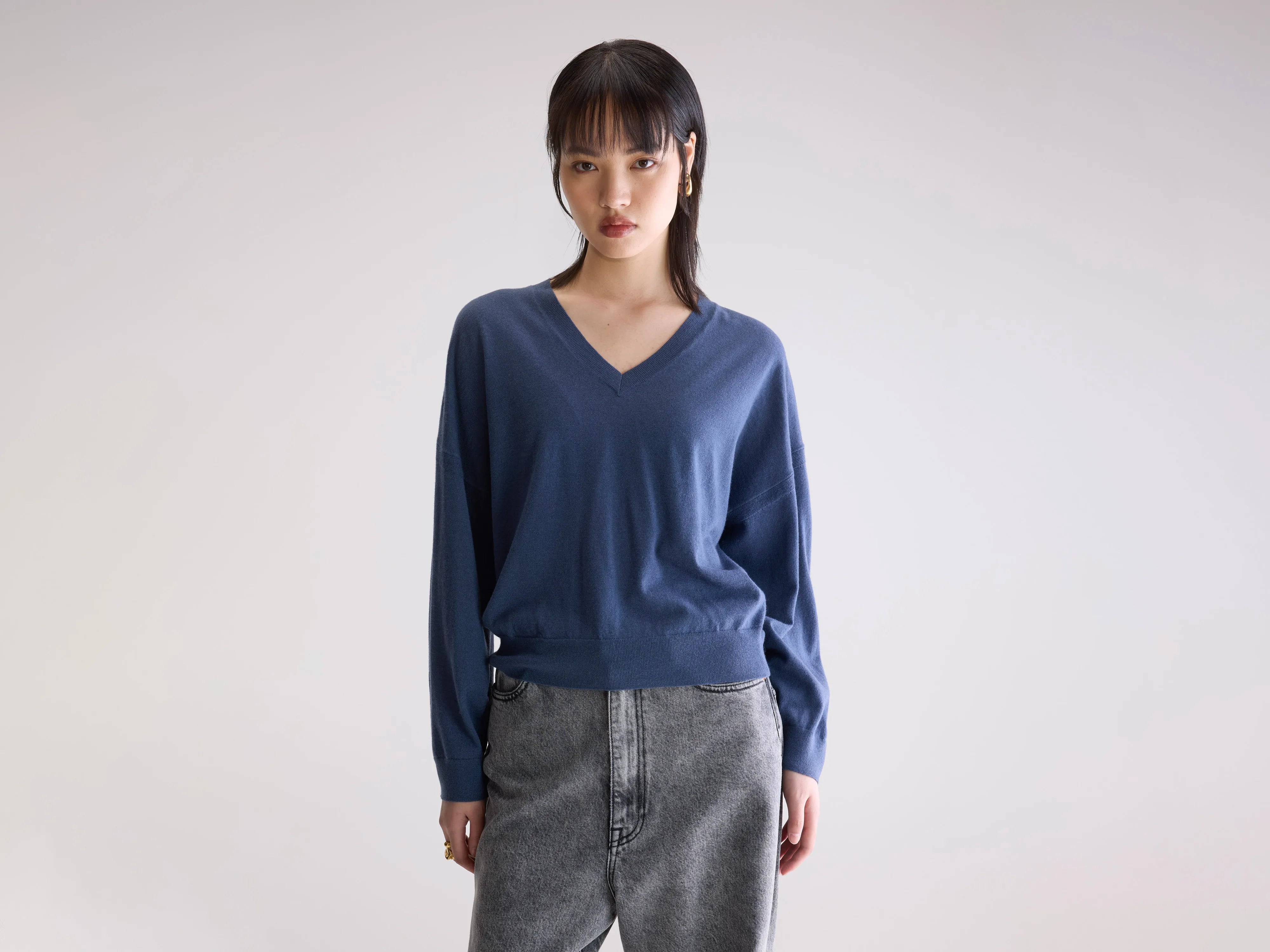 Pull col V Arybev (252 / W / BLUES)