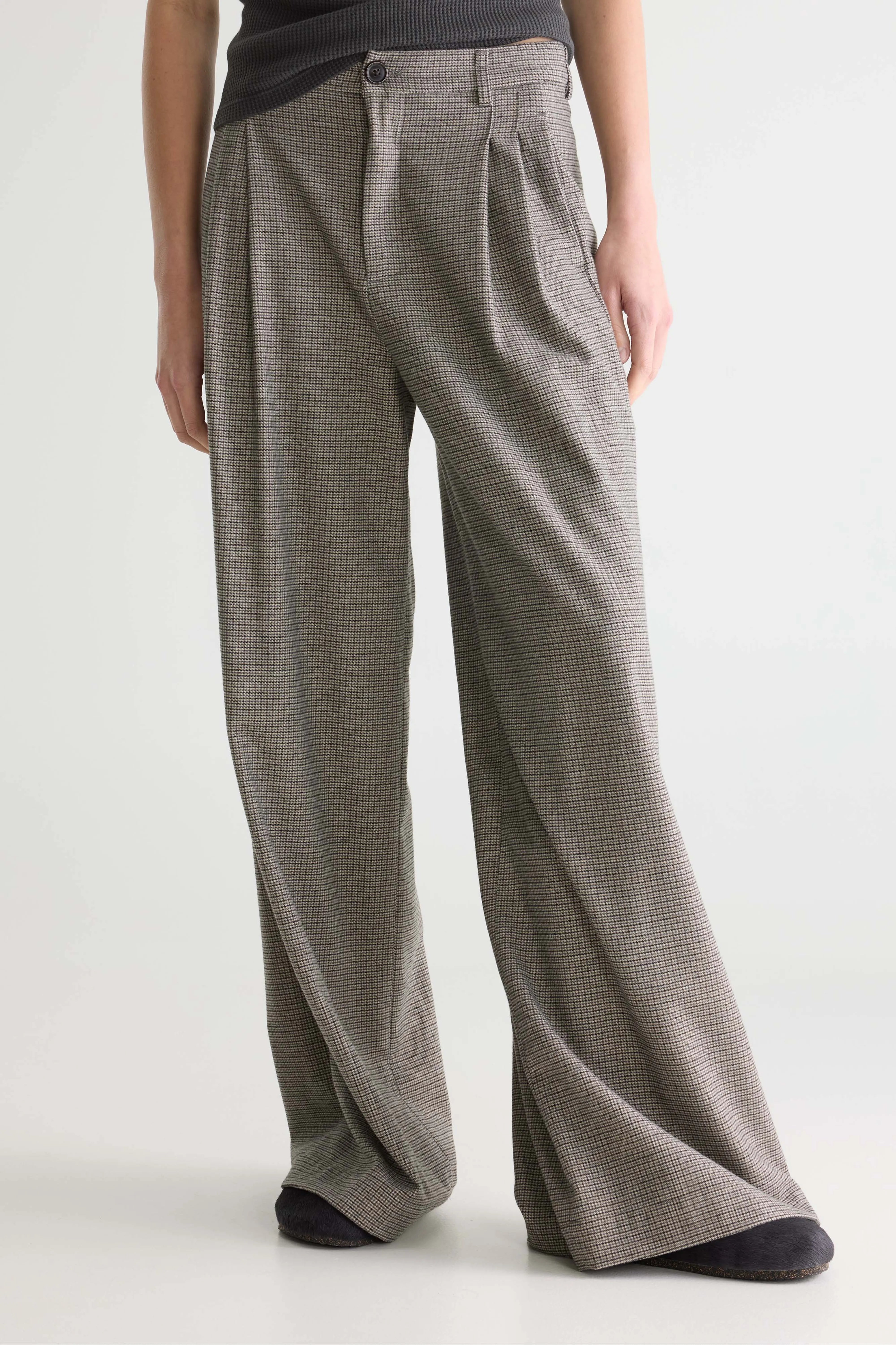 Volkert Wijde Broek - Black / Olive / Smoke grey Voor Dames | Bellerose