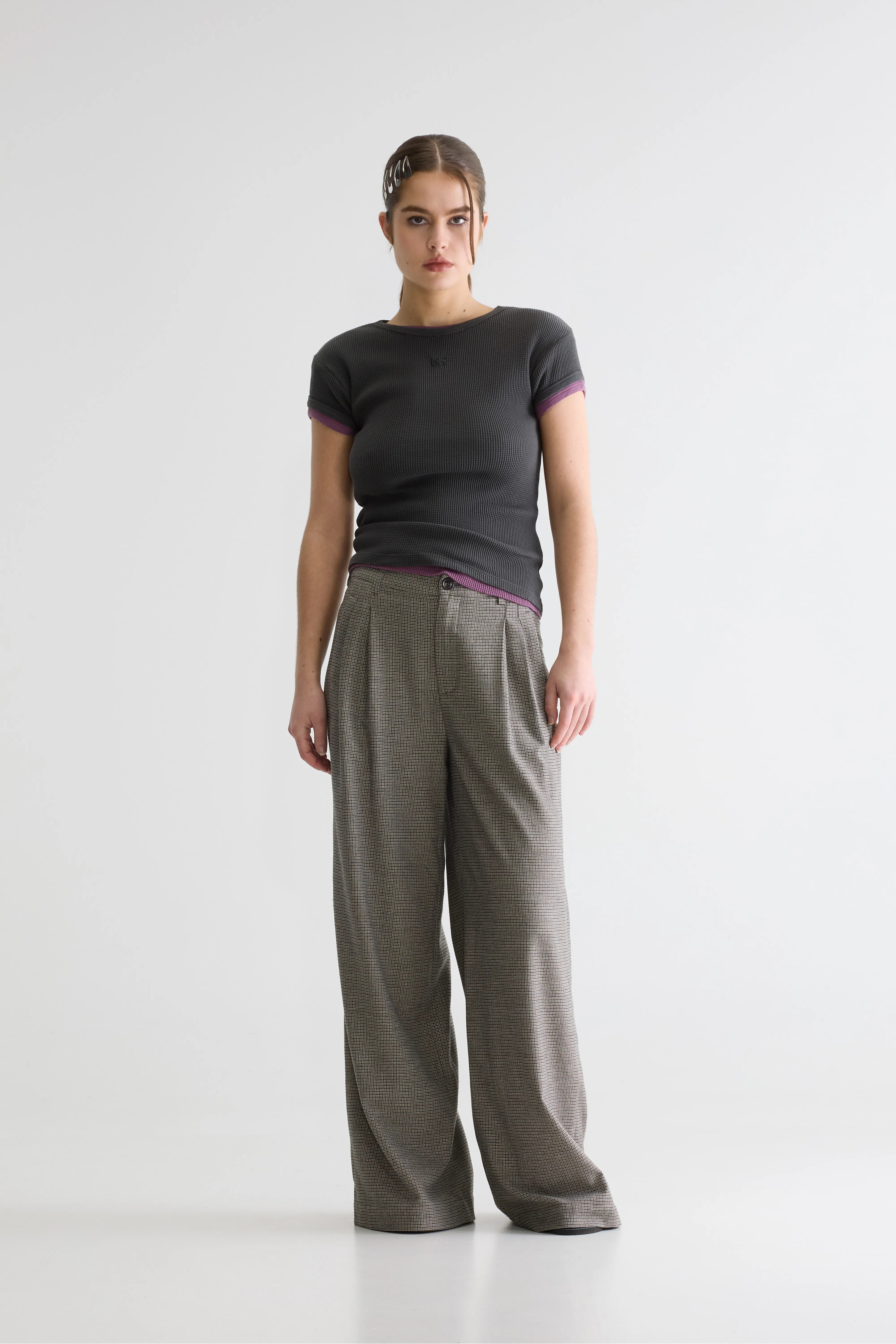 Pantalon de tailleur large Volkert (261 / W / CHECK A)