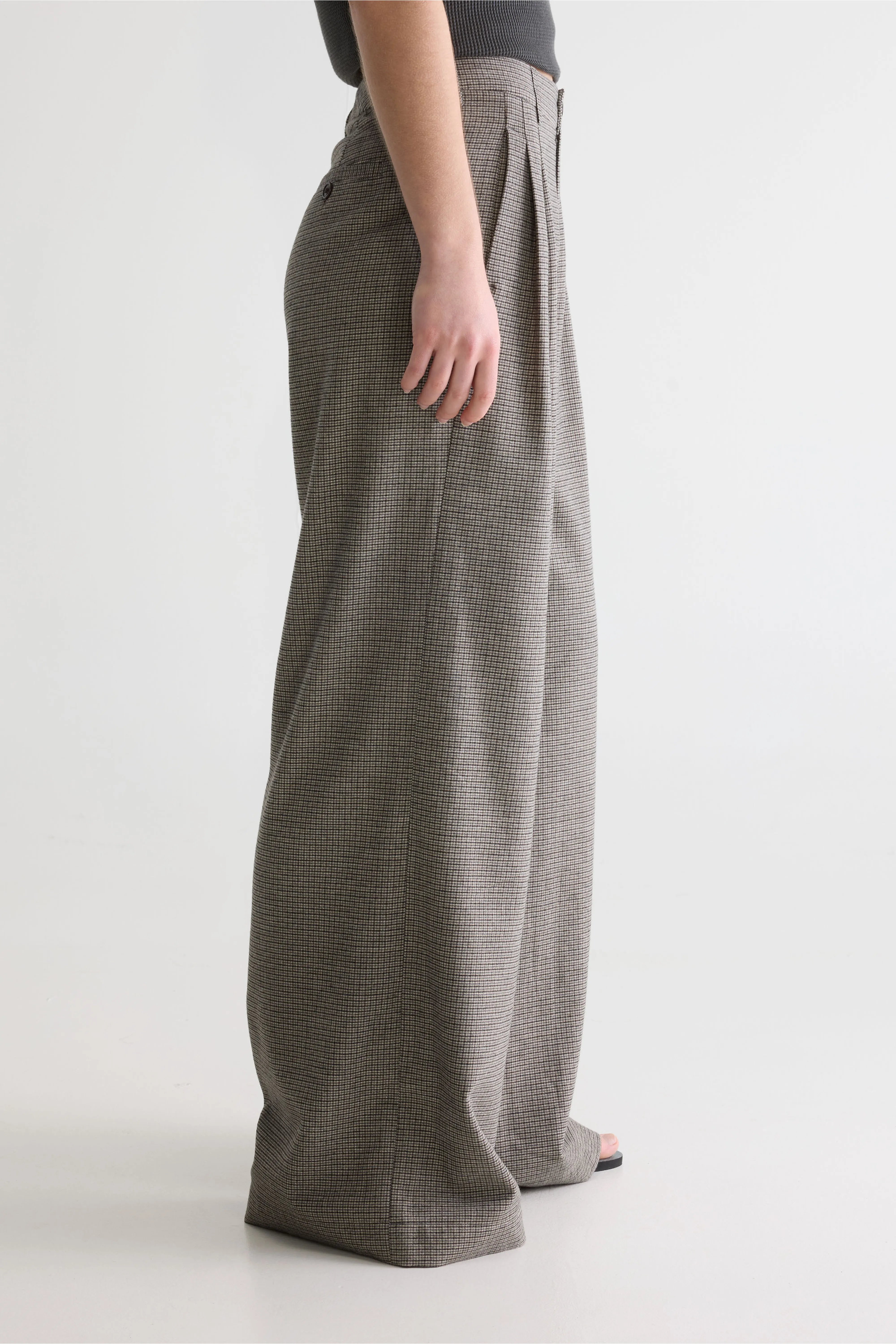 Volkert Wijde Broek - Black / Olive / Smoke grey Voor Dames | Bellerose