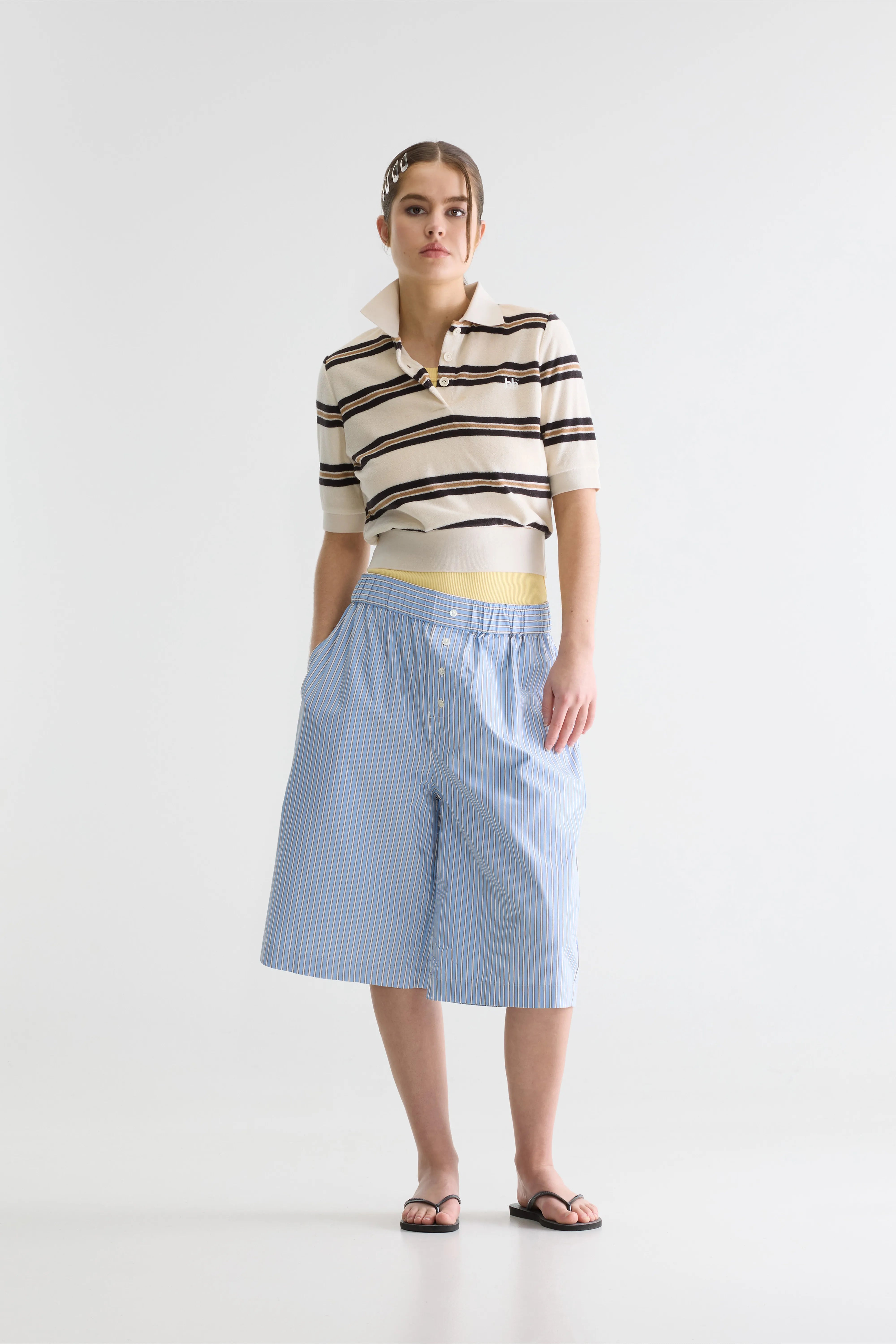 Short Long À Rayures Geena - Stripe b Pour Femme | Bellerose