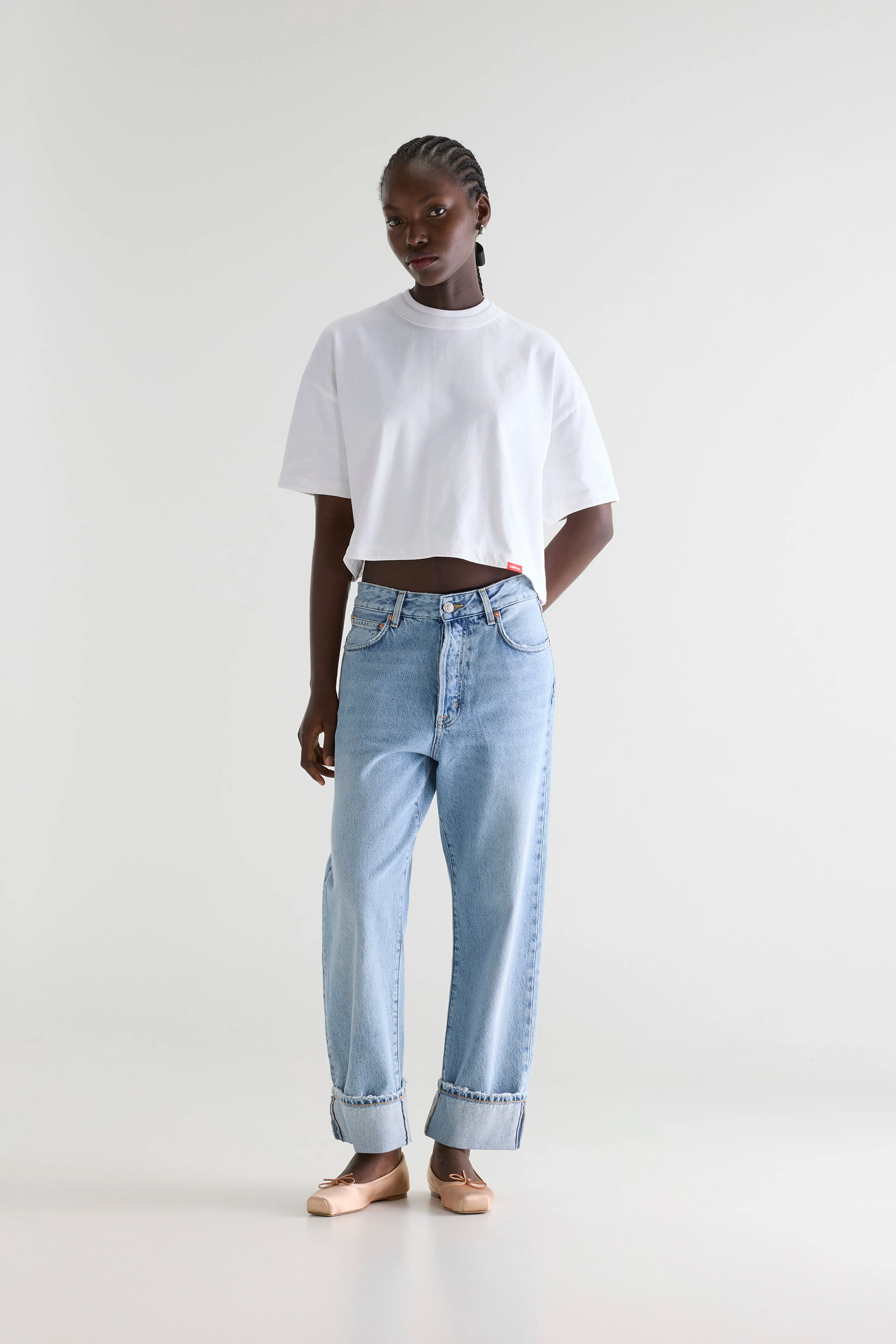 Jean Large - Denim N. 46 - Blue bleach Pour Femme | Bellerose