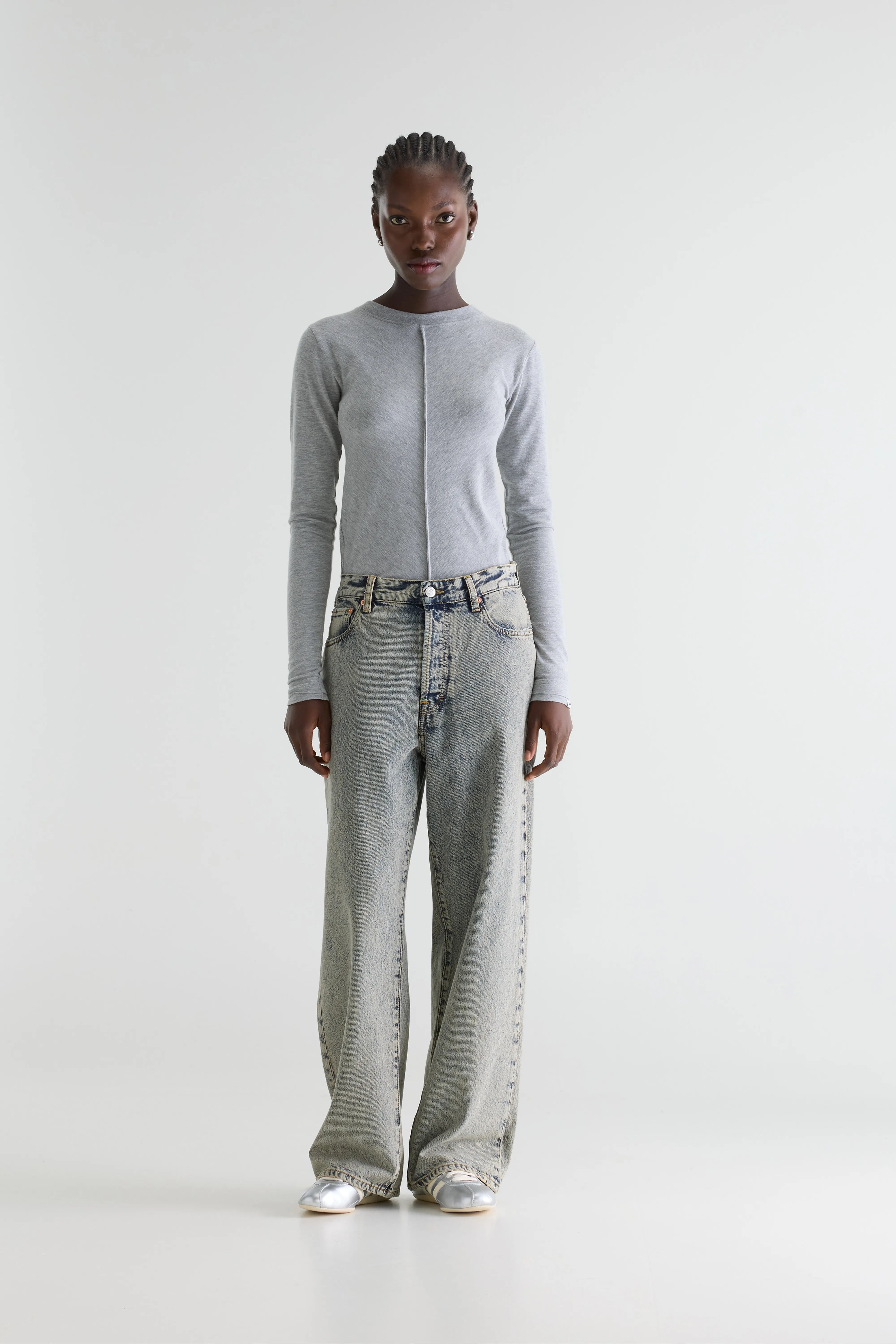 Denim N. 66 wijde jeans (261 / W / DIRTY BLUE)