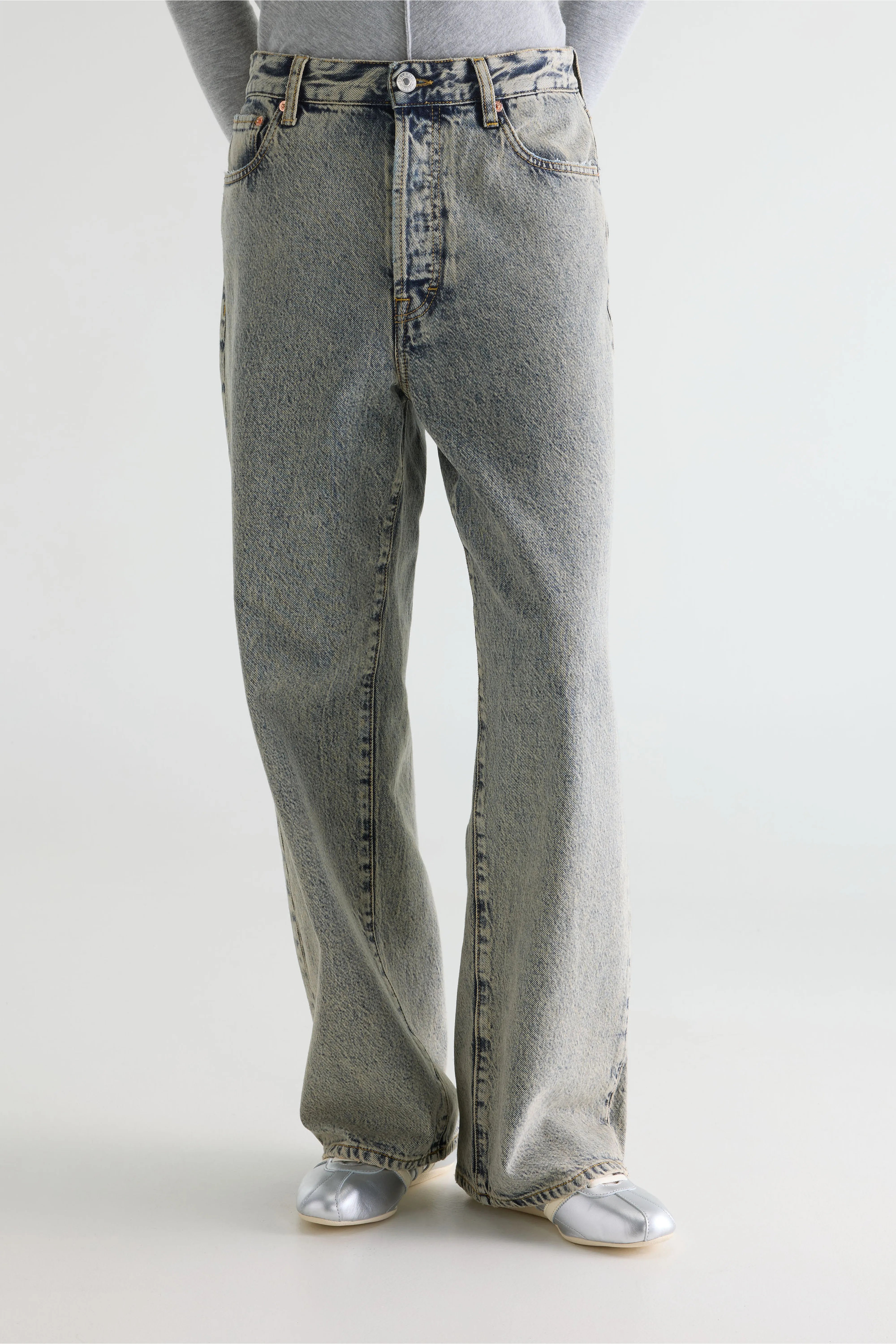 Denim N. 66 wijde jeans (261 / W / DIRTY BLUE)