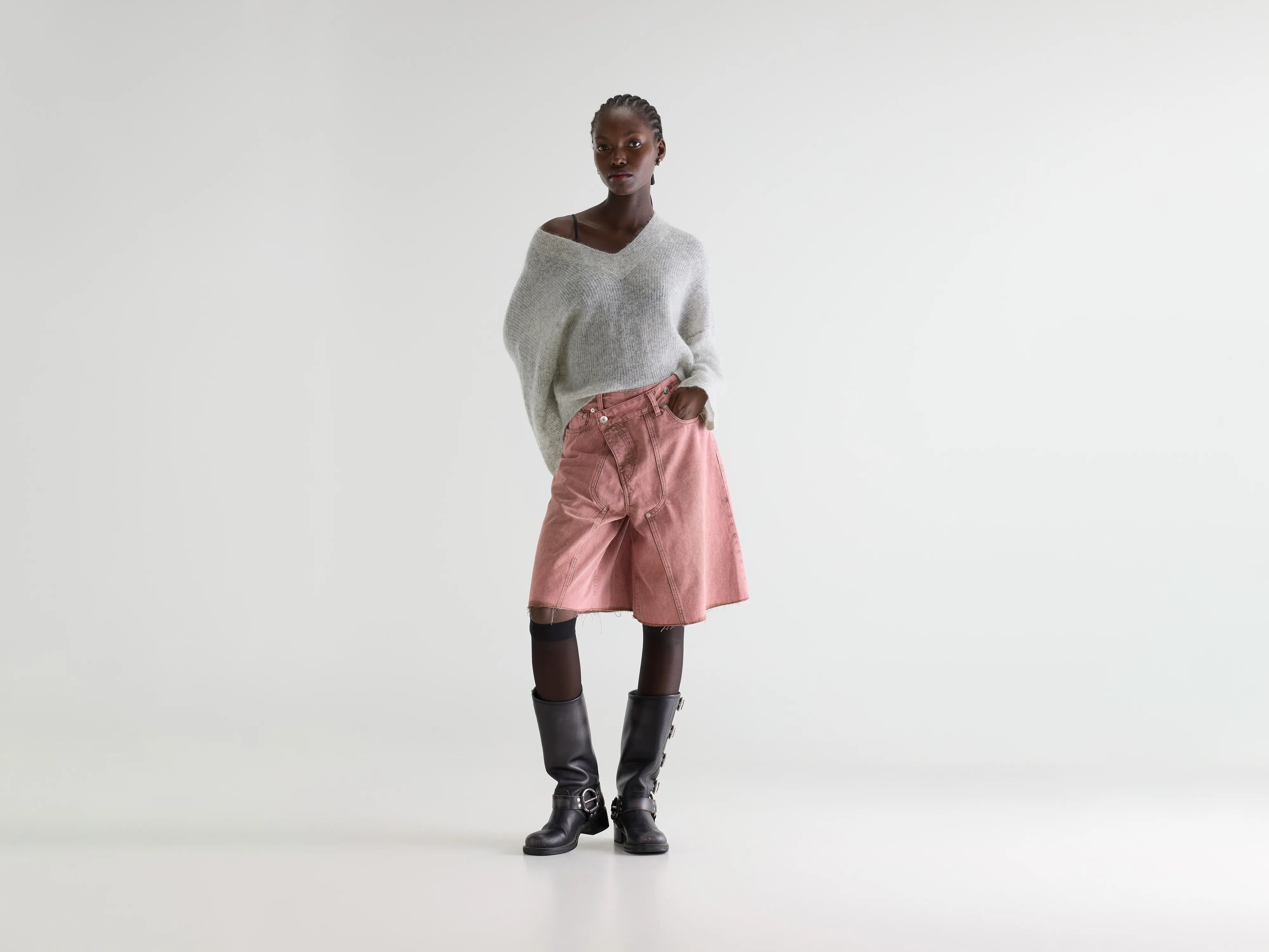 Short bermuda Pearly (261 / W / DUSTY PINK)