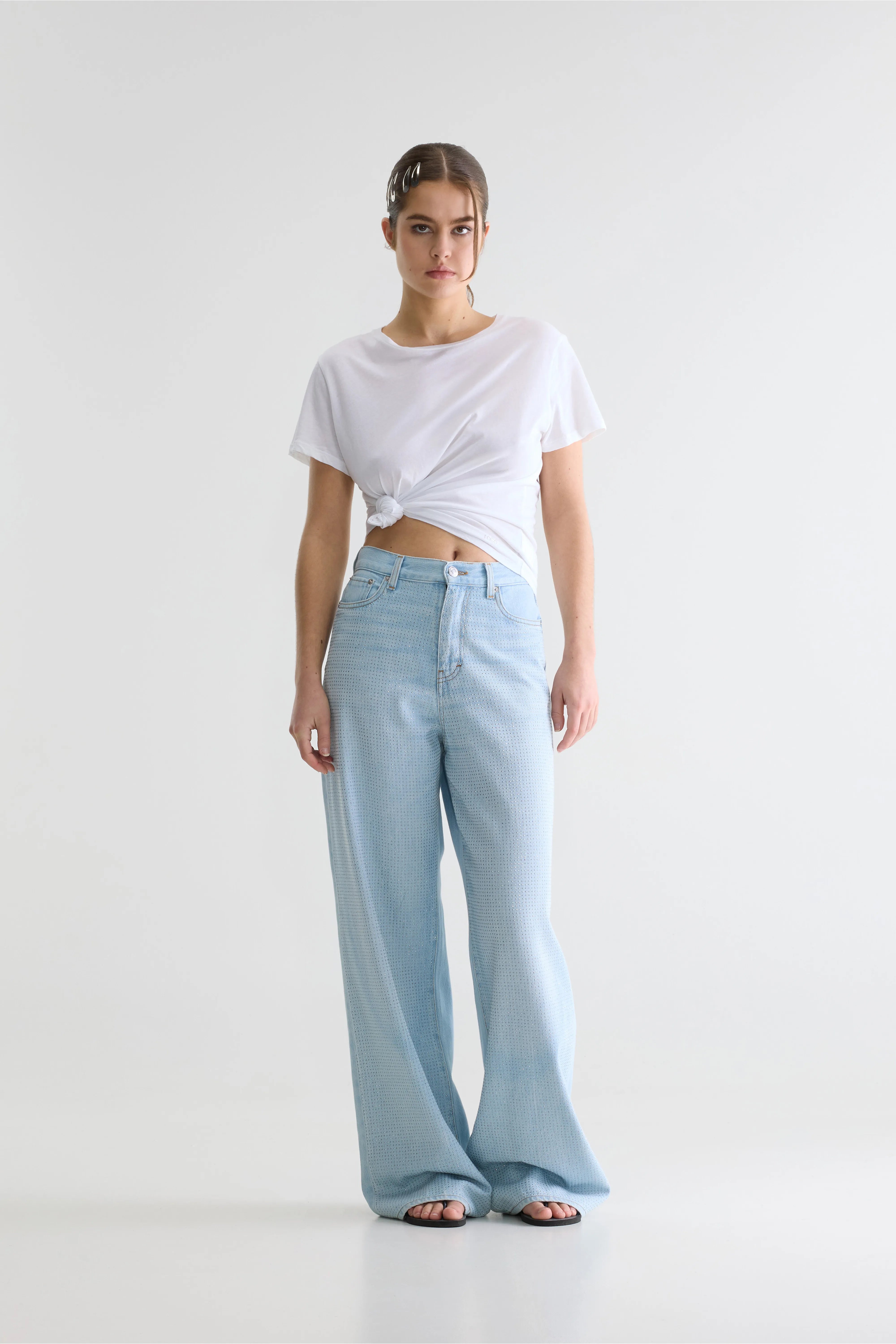 Denim N. 64 Wijde Jeans - Bleach Voor Dames | Bellerose