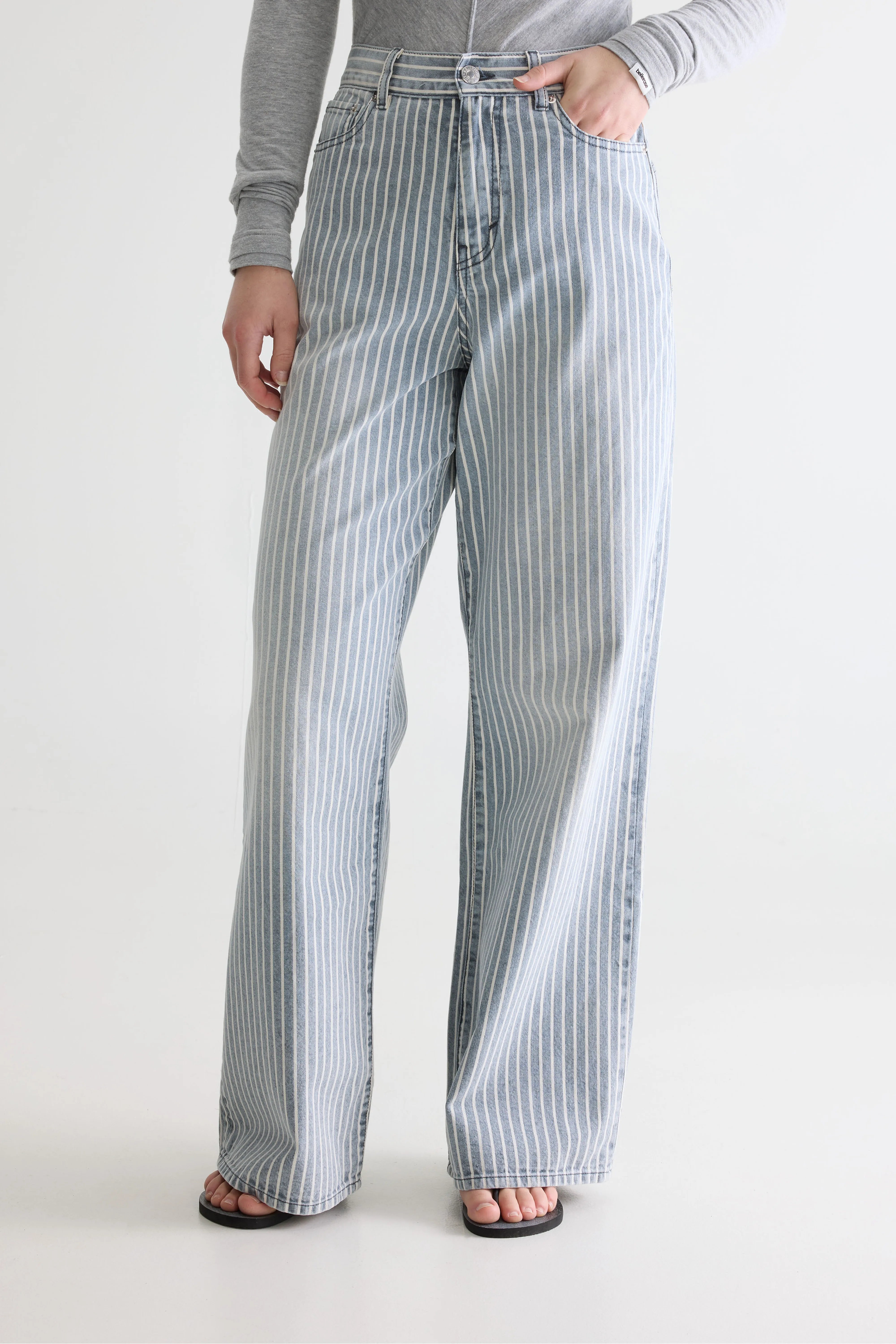 Denim N. 64 Wide Jeans - Stripe a For Women | Bellerose