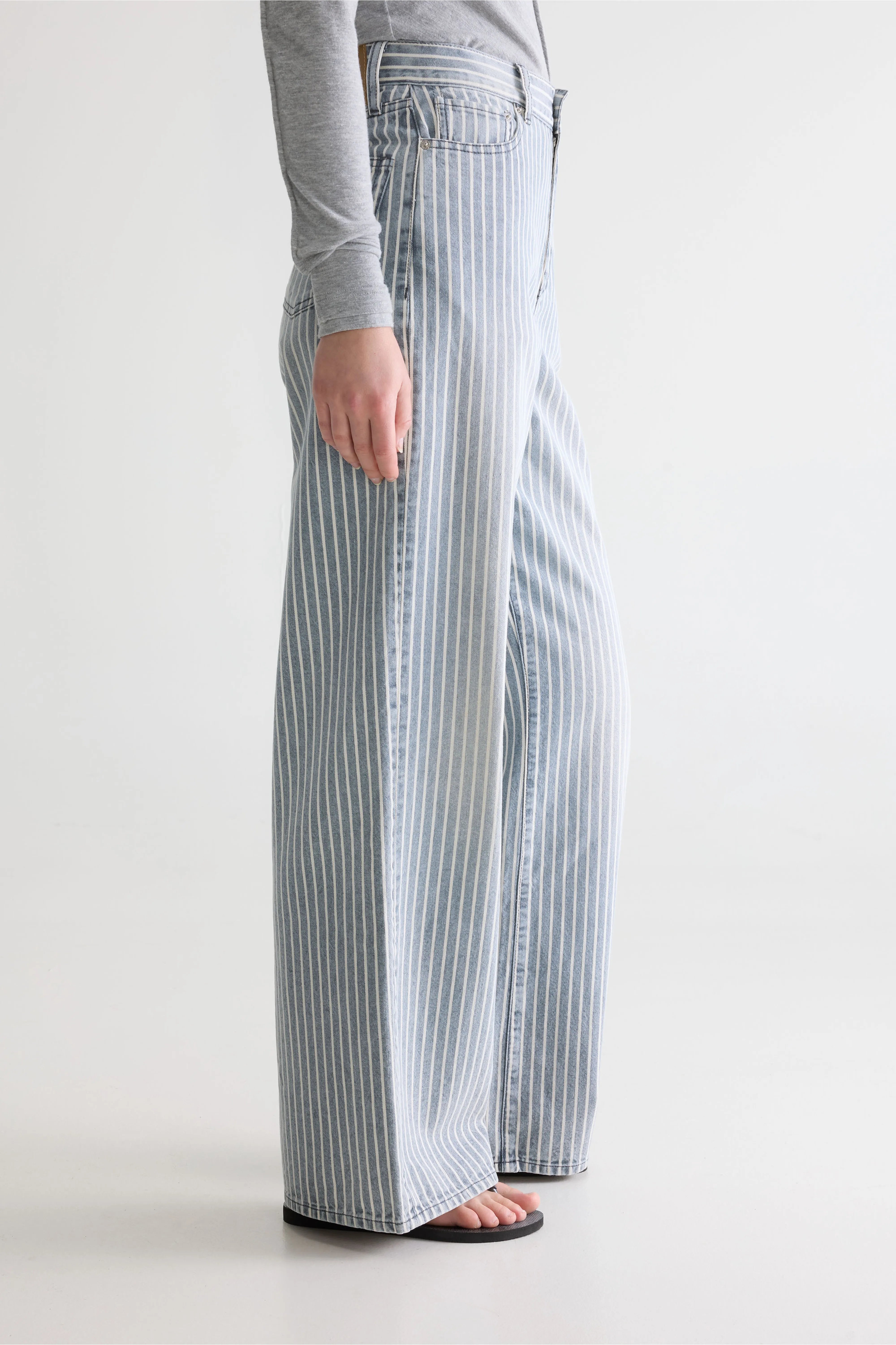 Denim N. 64 Wijde Jeans - Stripe a Voor Dames | Bellerose