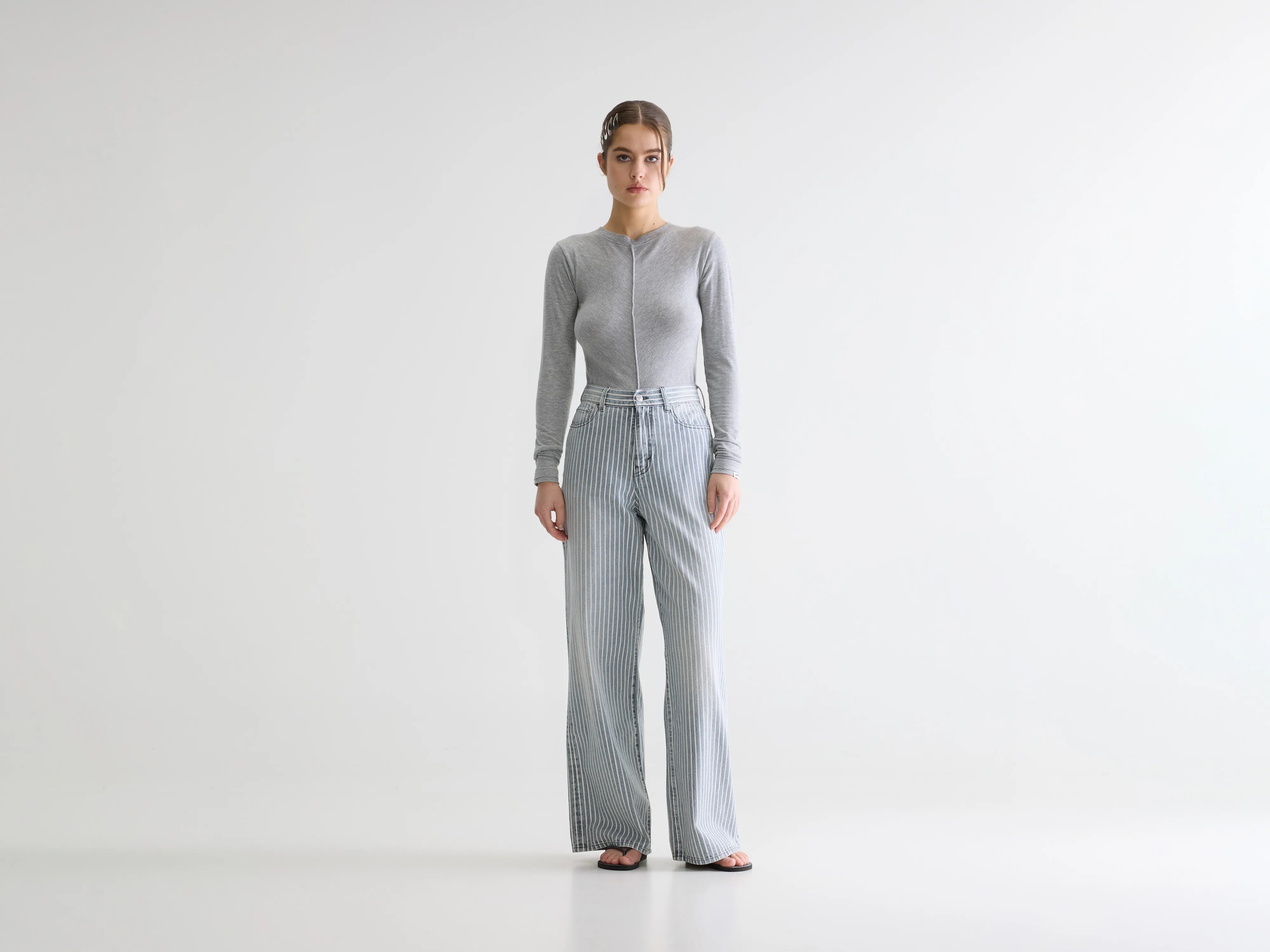 Denim N. 64 wide jeans (261 / W / STRIPE A)