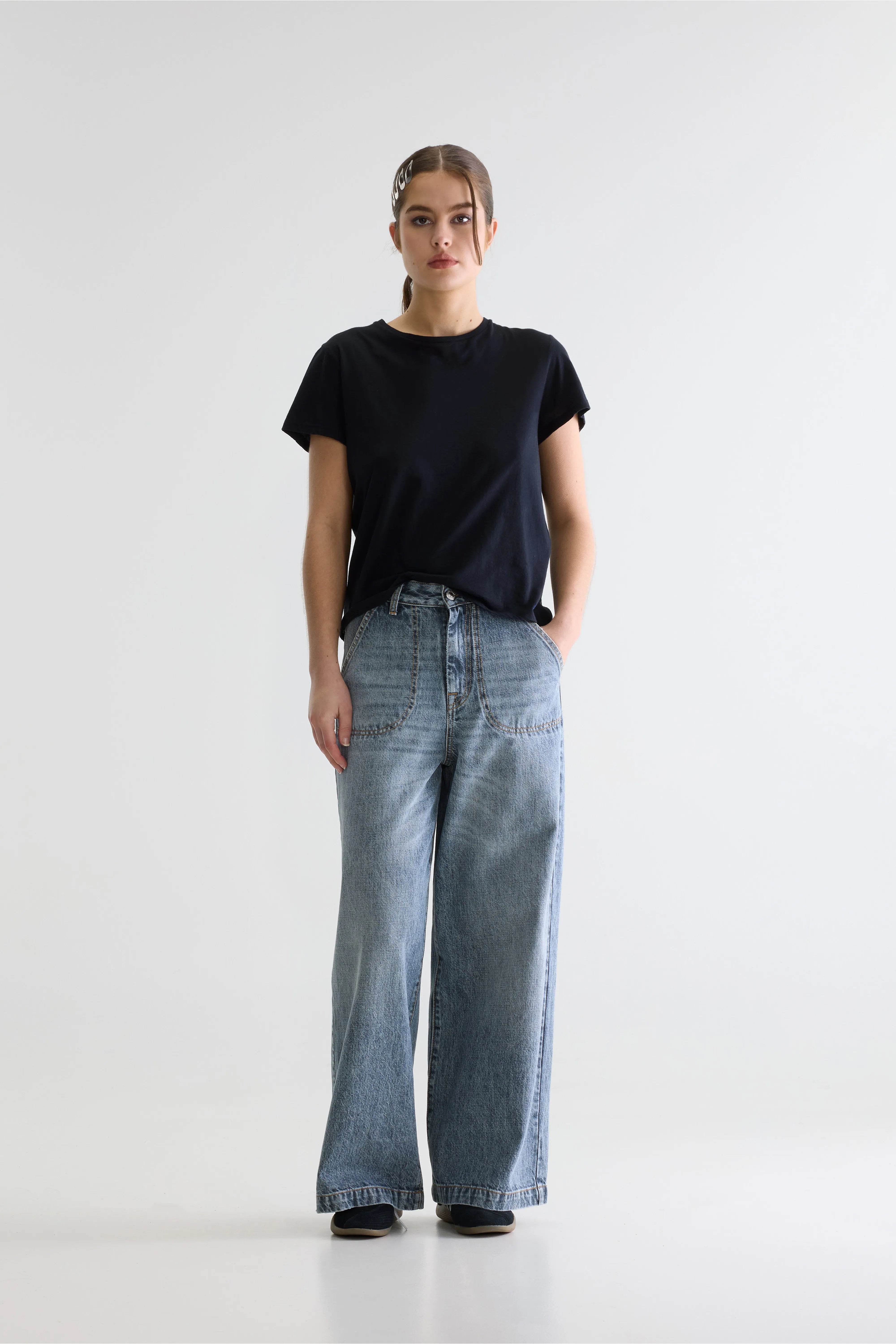 Denim N. 62 Wijde Jeans - Vintage blue Voor Dames | Bellerose