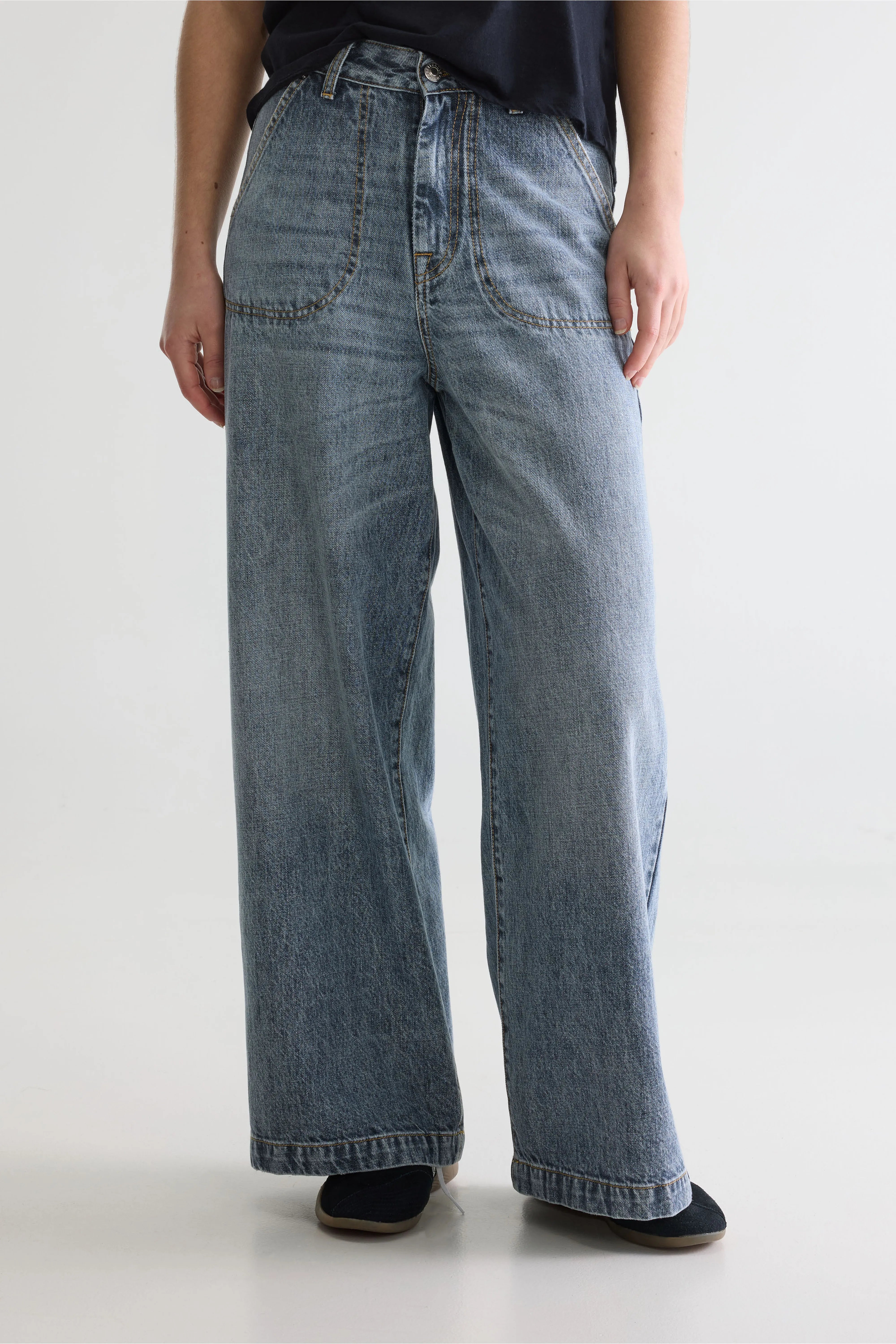 Denim N. 62 Wide Jeans - Vintage blue For Women | Bellerose