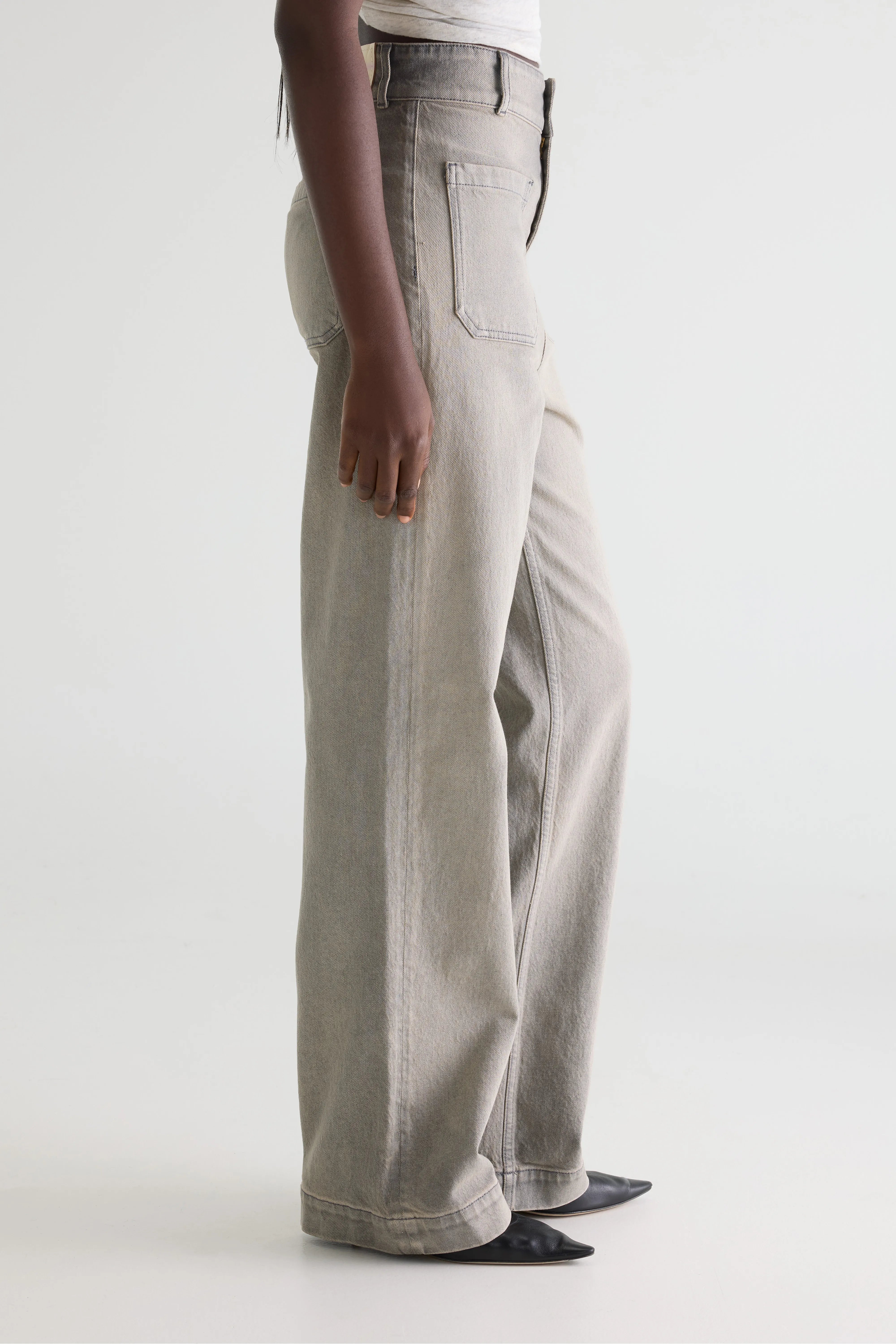 Denim N. 23 Slim Jeans - Used light grey Voor Dames | Bellerose