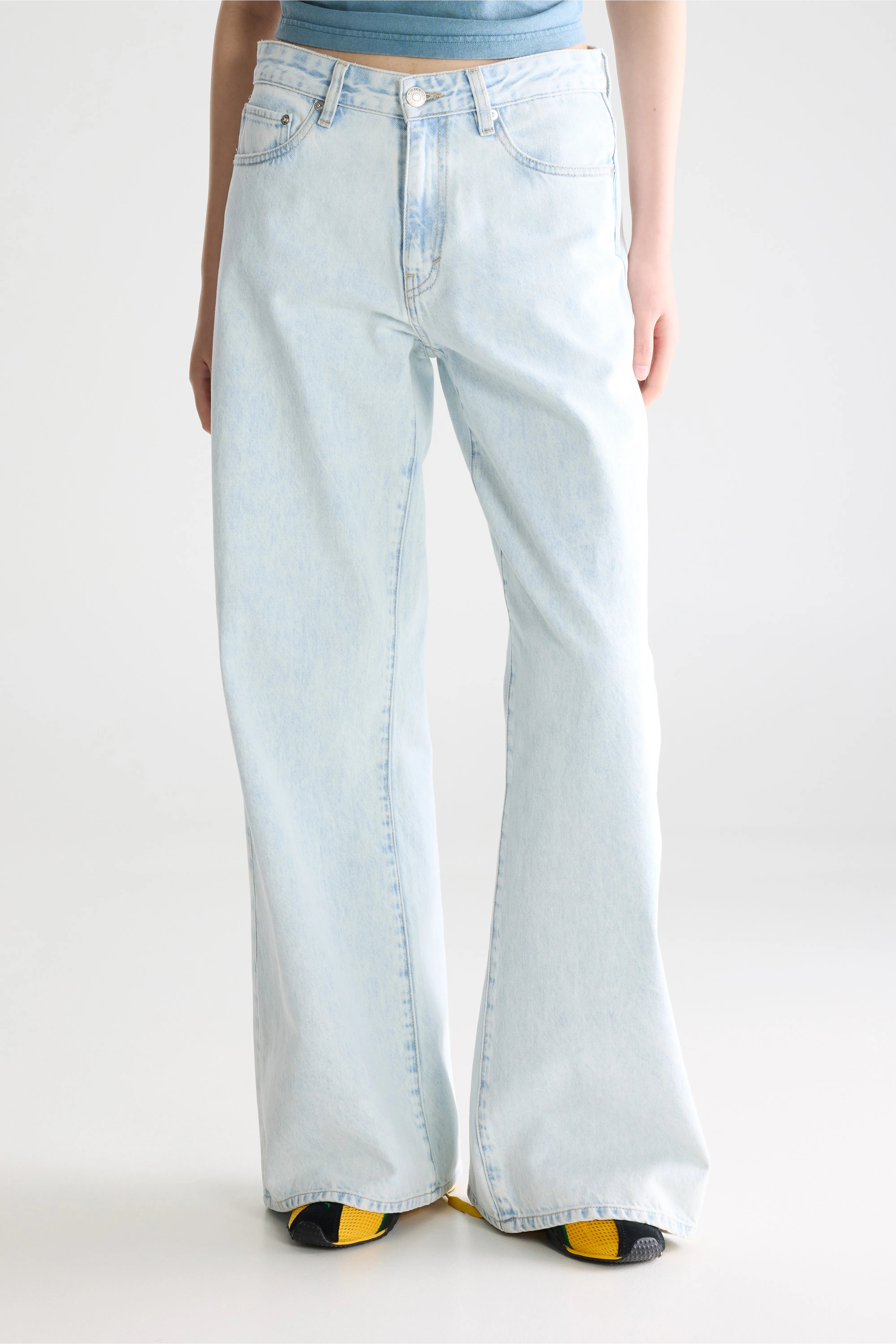 Denim N. 97 Wijde Jeans - Ice bleach Voor Dames | Bellerose