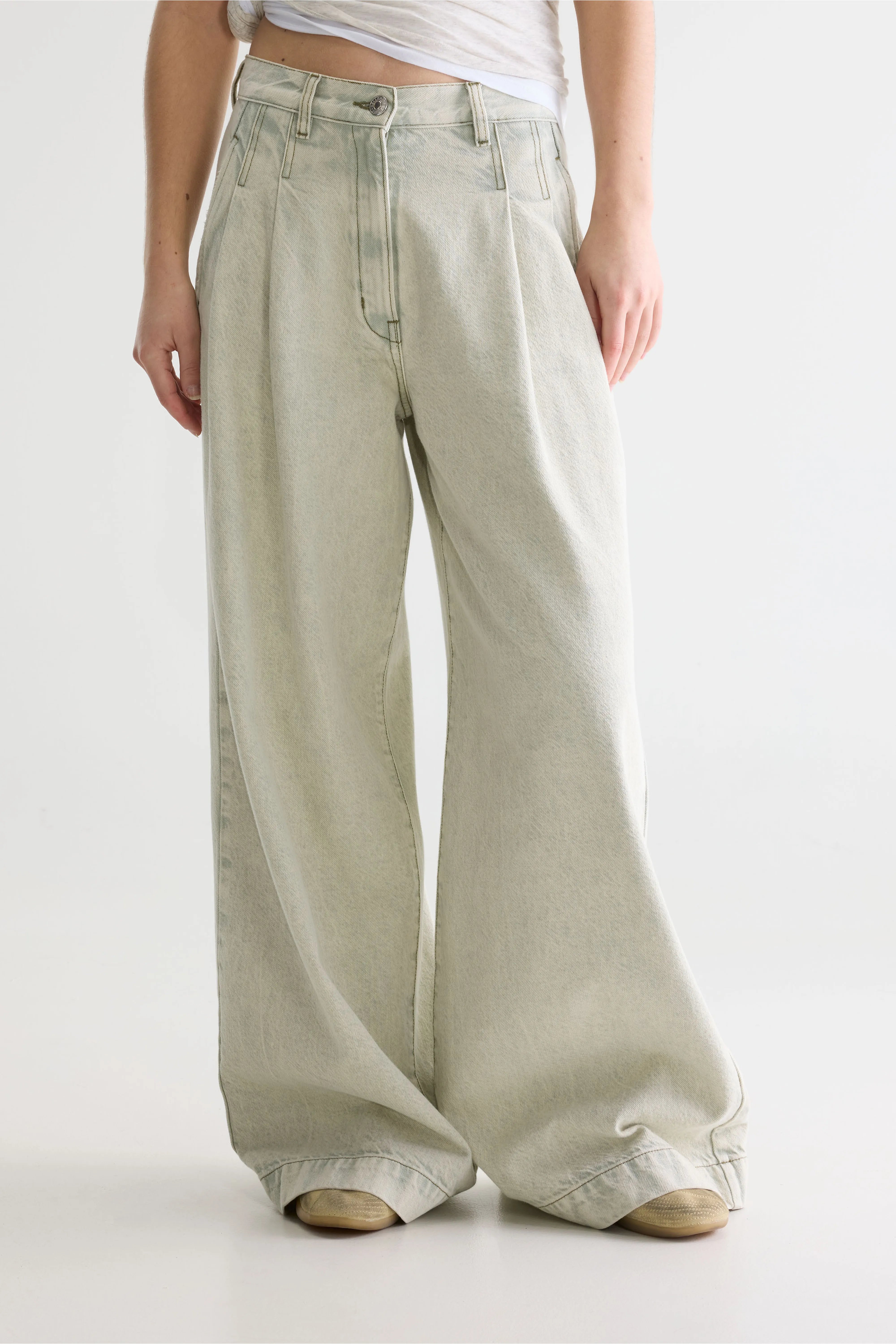 Denim N. 74 Superwijde Jeans - Jadeite Voor Dames | Bellerose