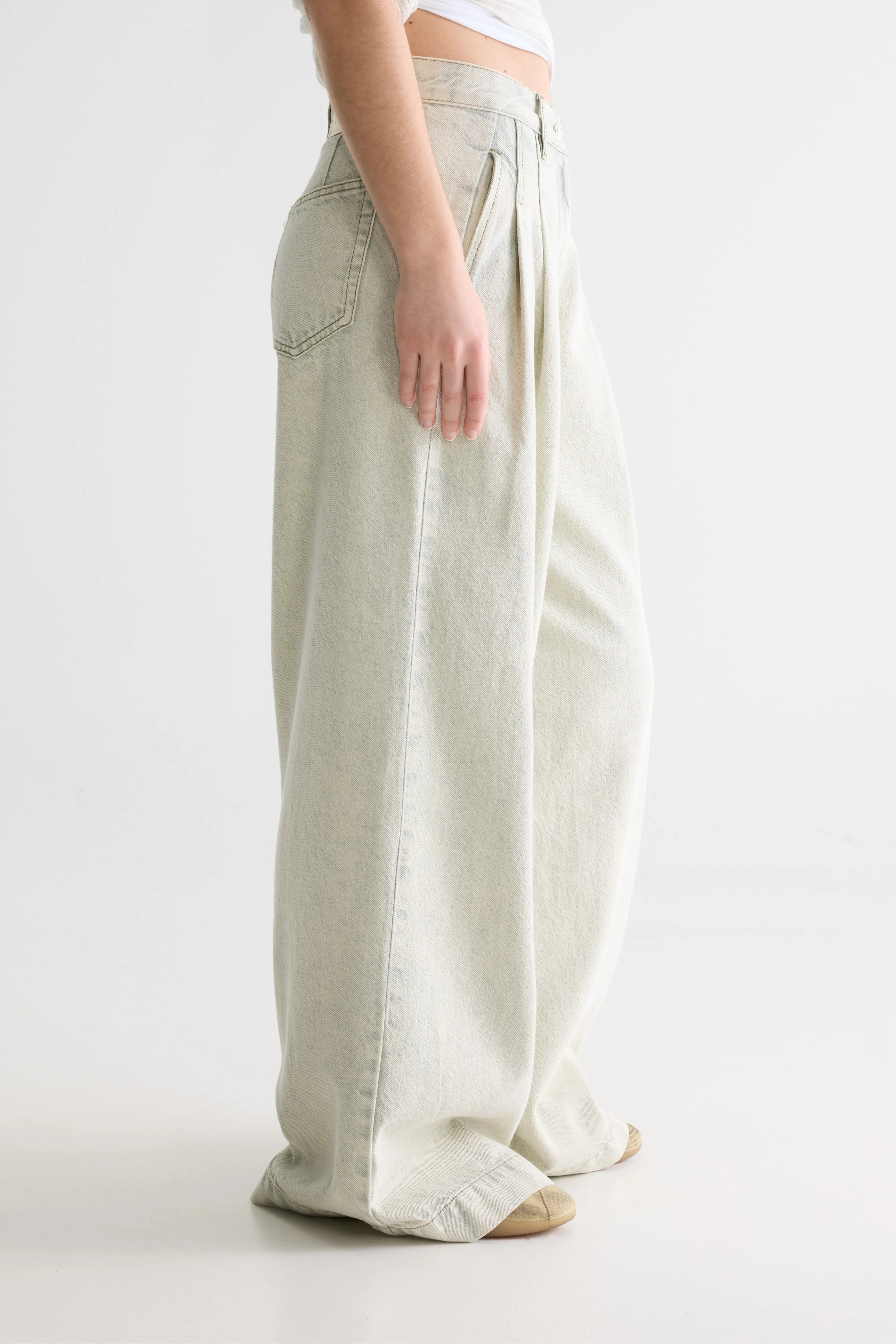 Denim N. 74 Super-wide Jeans - Jadeite For Women | Bellerose