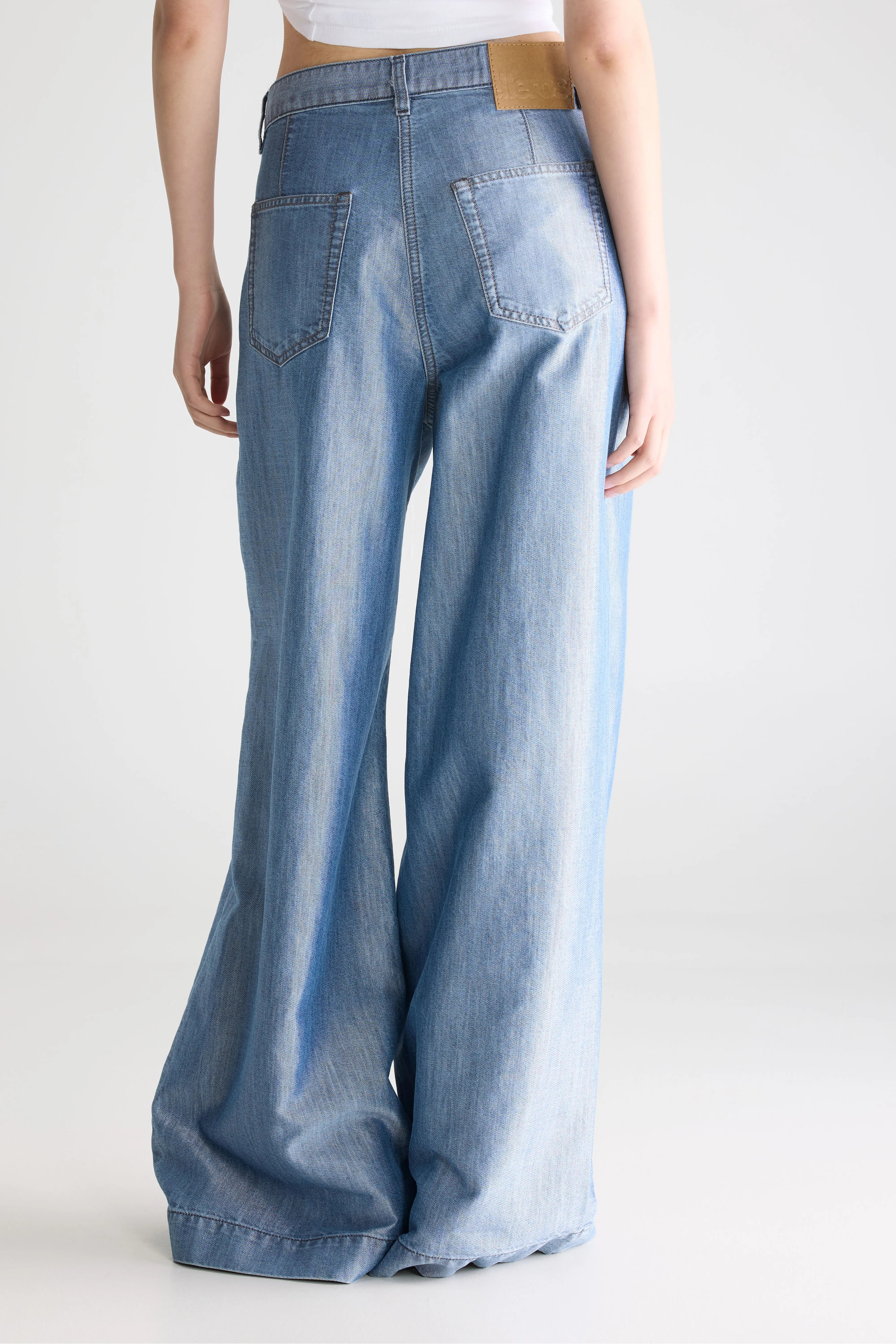 Denim N. 74 - Superwijde Jeans - Glassy blue Voor Dames | Bellerose