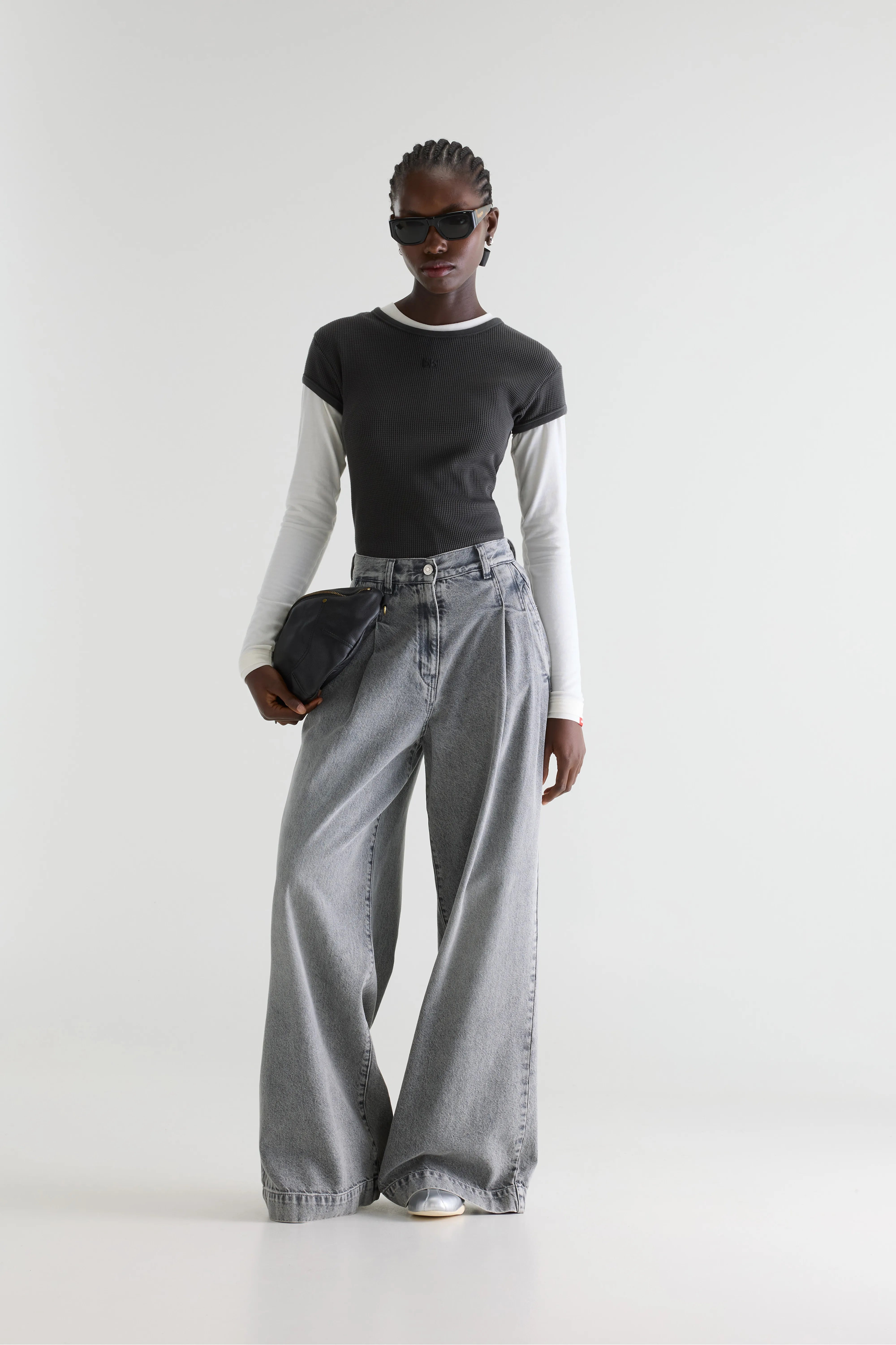 Denim N. 74 Jean Très Large - Used grey Pour Femme | Bellerose