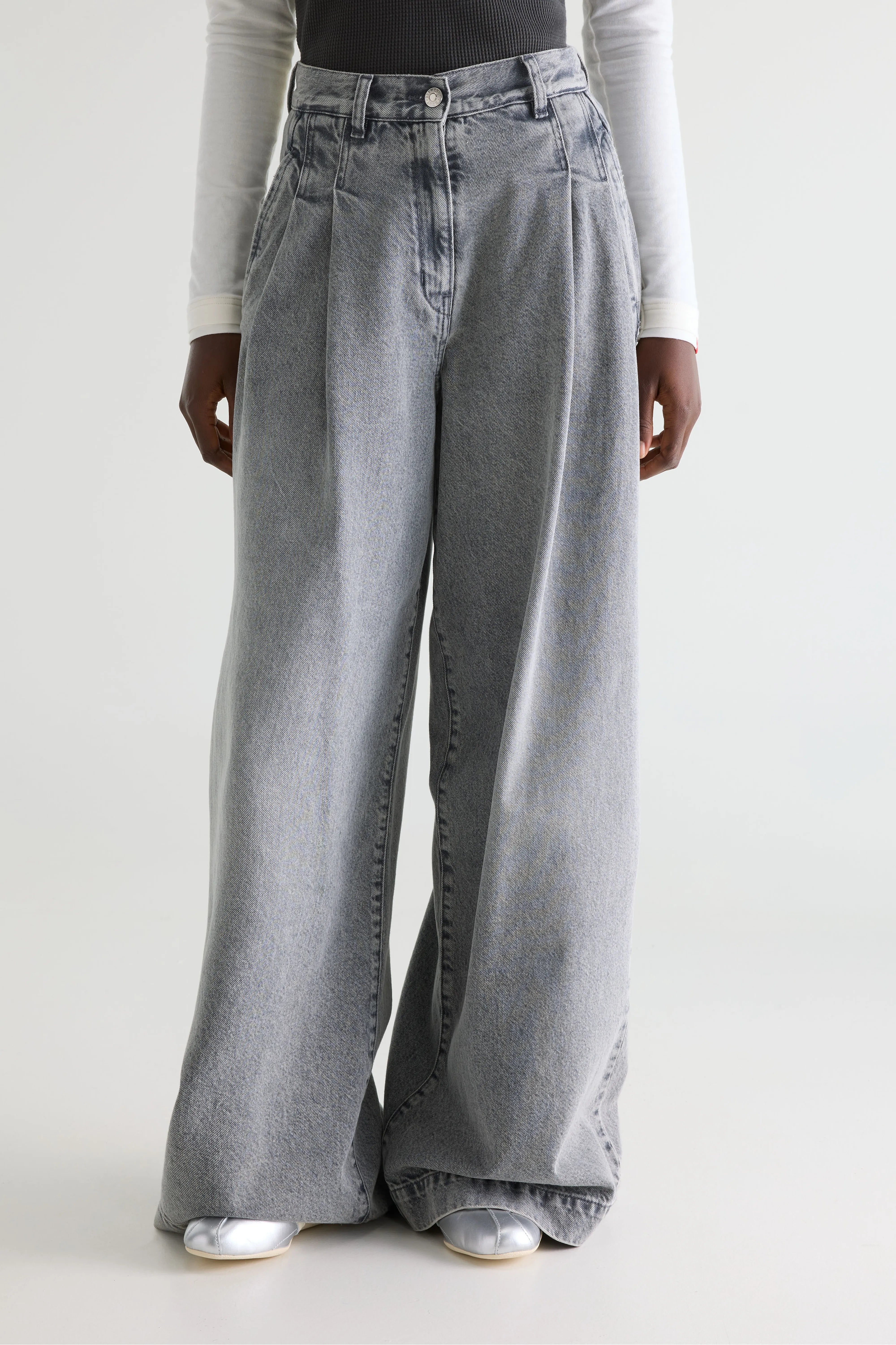 Denim N. 74 Jean Très Large - Used grey Pour Femme | Bellerose