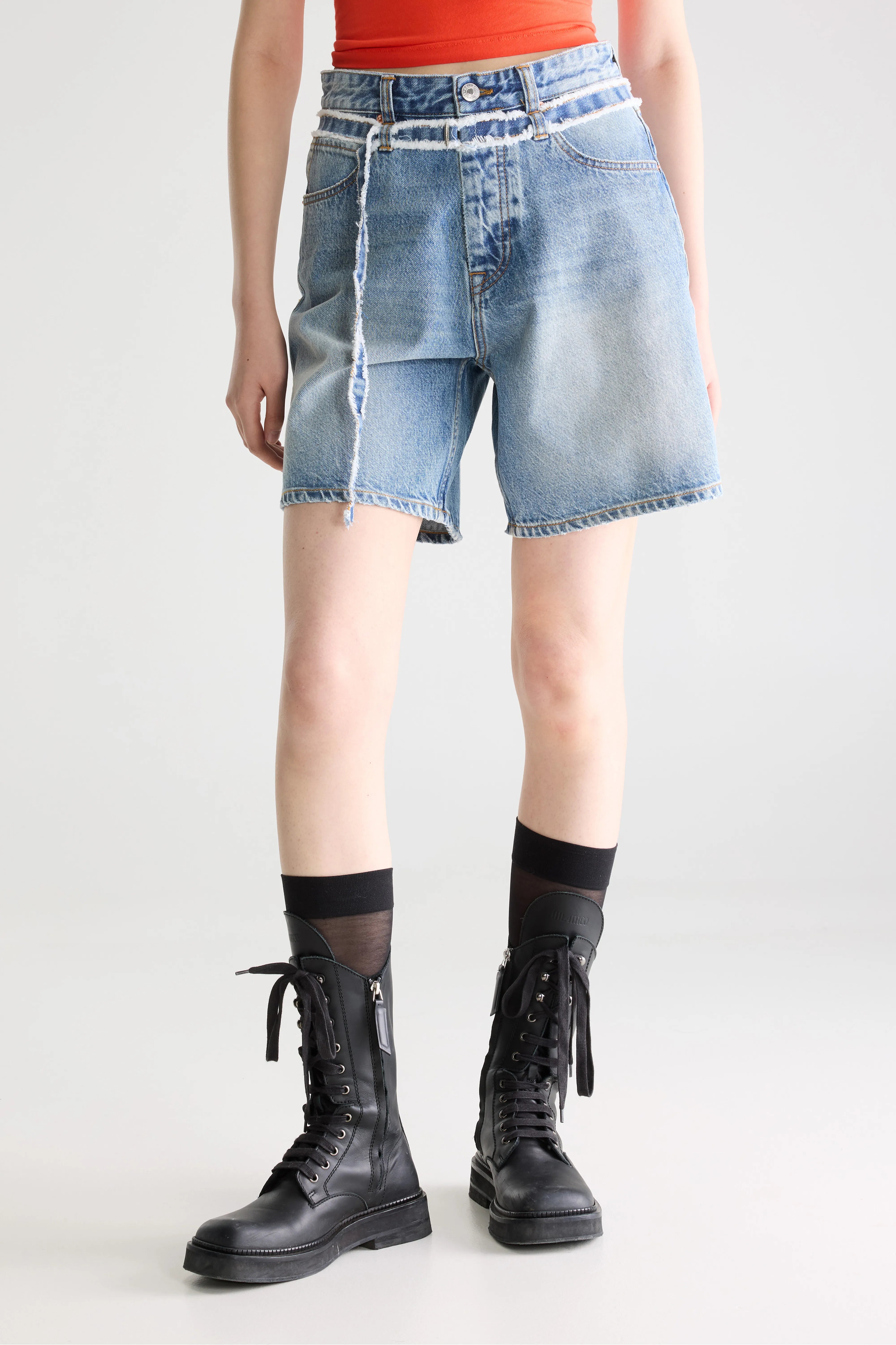 NEYOUQE Jeans women's with pockets plain shorts women's NEYOUQE Jeans women's with pockets plain shorts women's