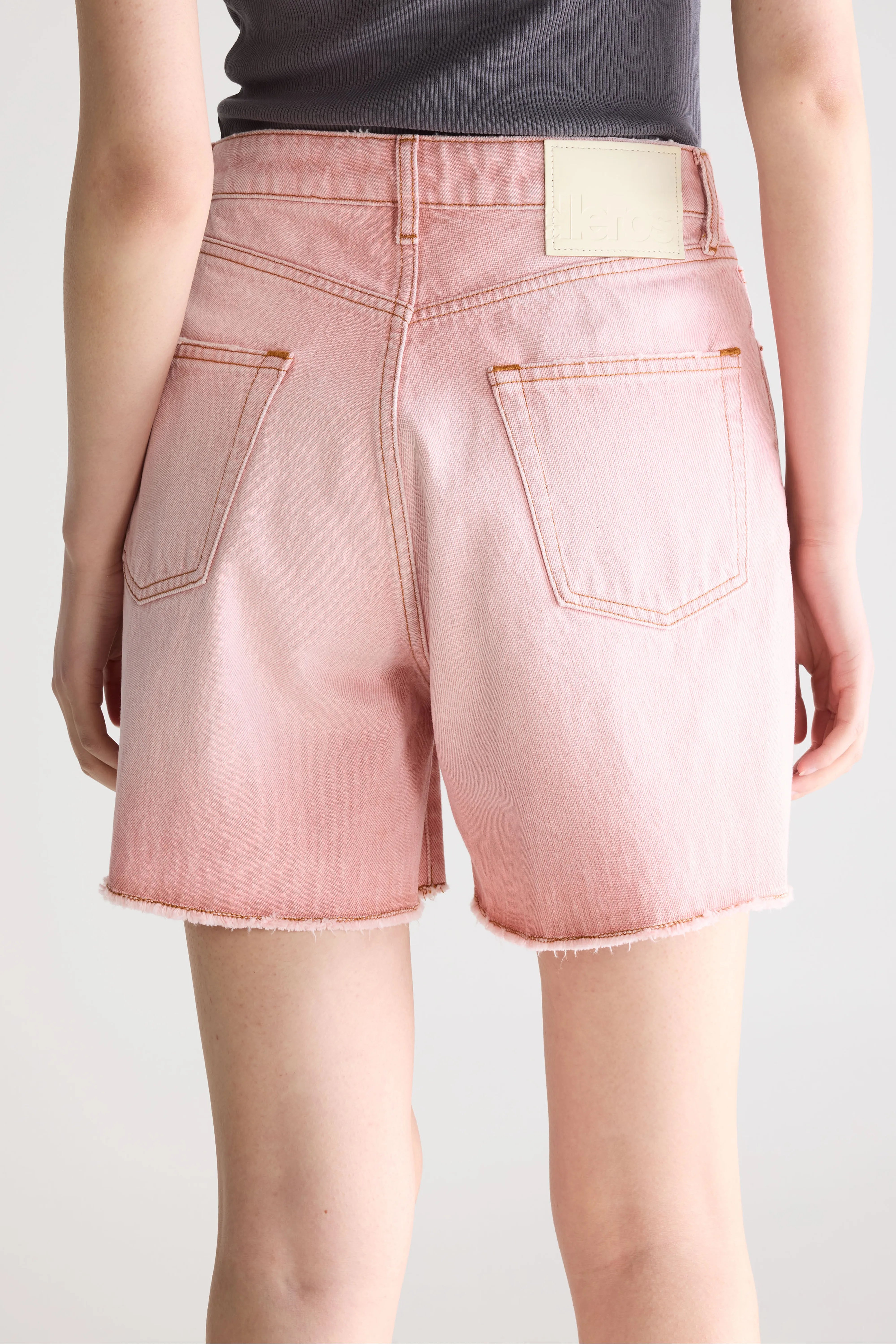 Short large en denim Pactol (261 / W / PINK SNOW)