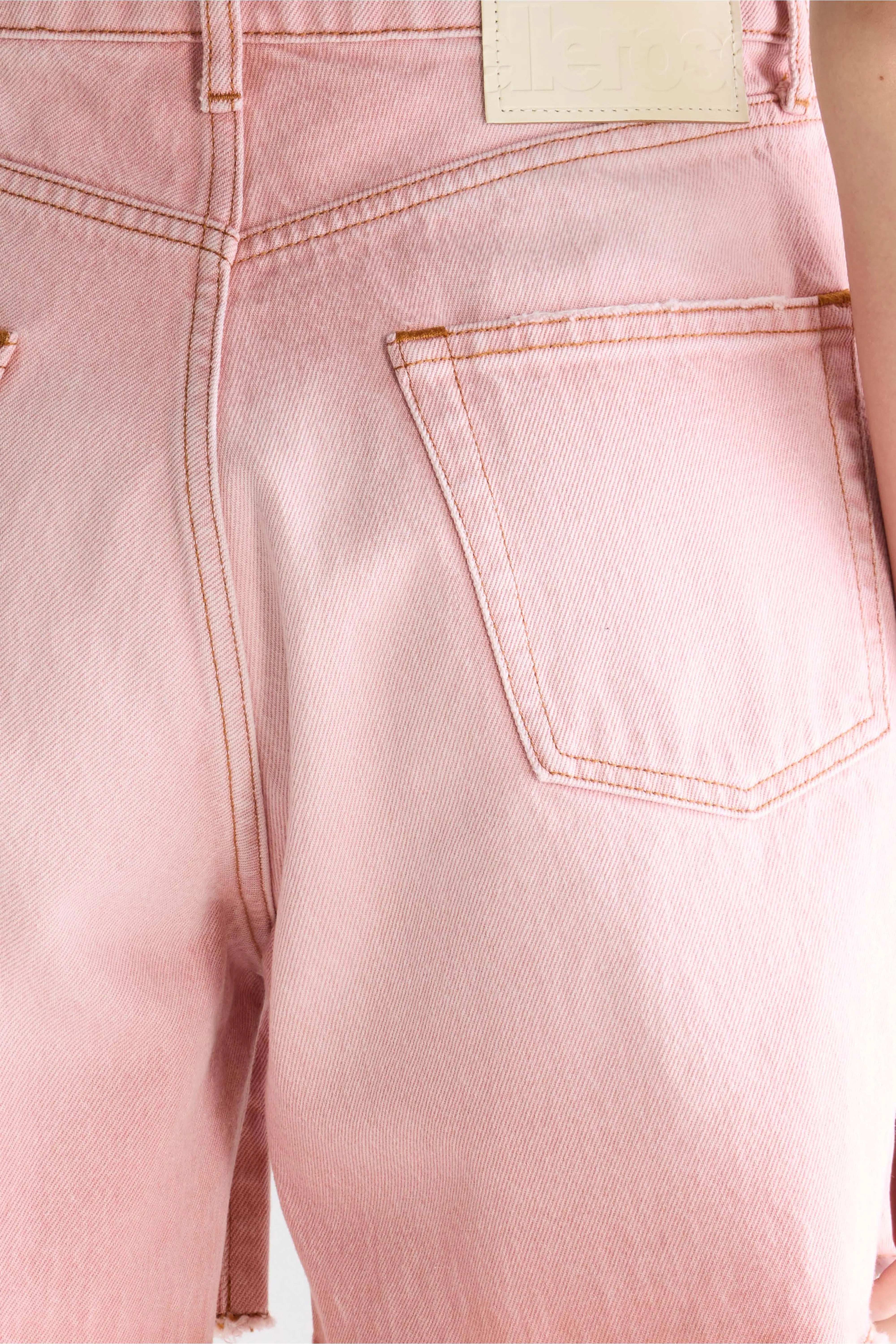 Short large en denim Pactol (261 / W / PINK SNOW)