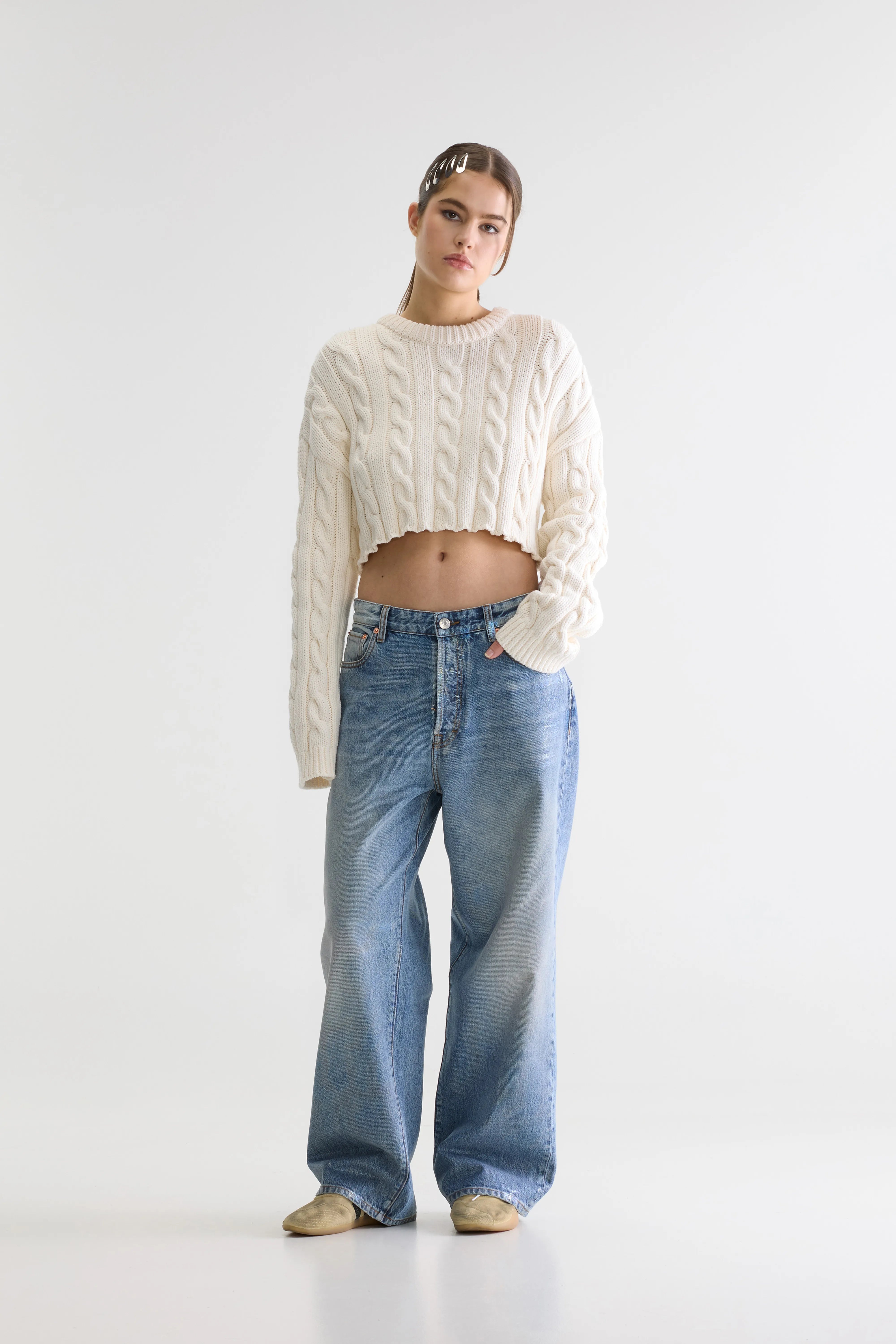 Denim N. 66 Losse Jeans - Used opale blue Voor Dames | Bellerose