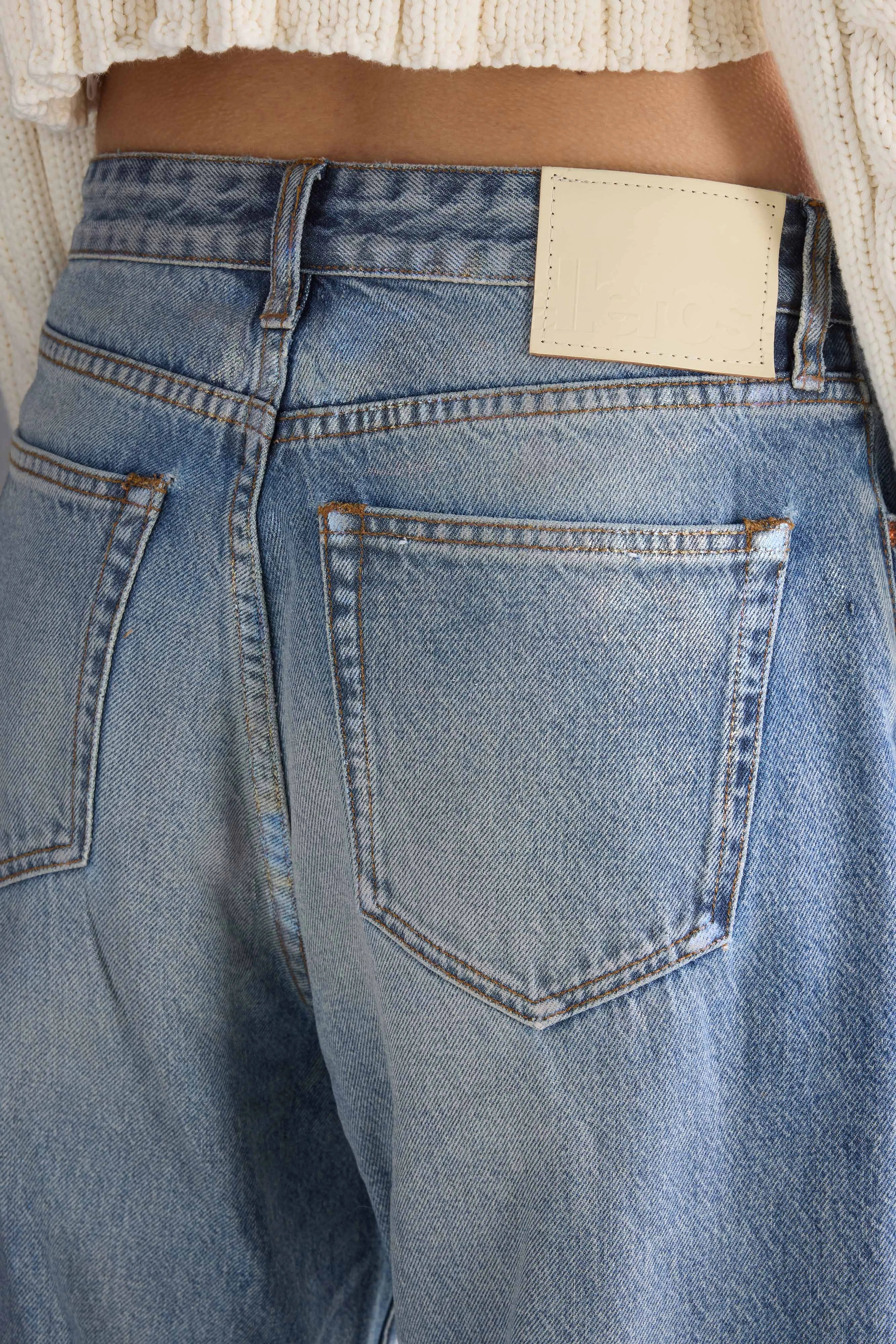 Denim N. 66 loose jeans (261 / W / USED OPALE BLUE)