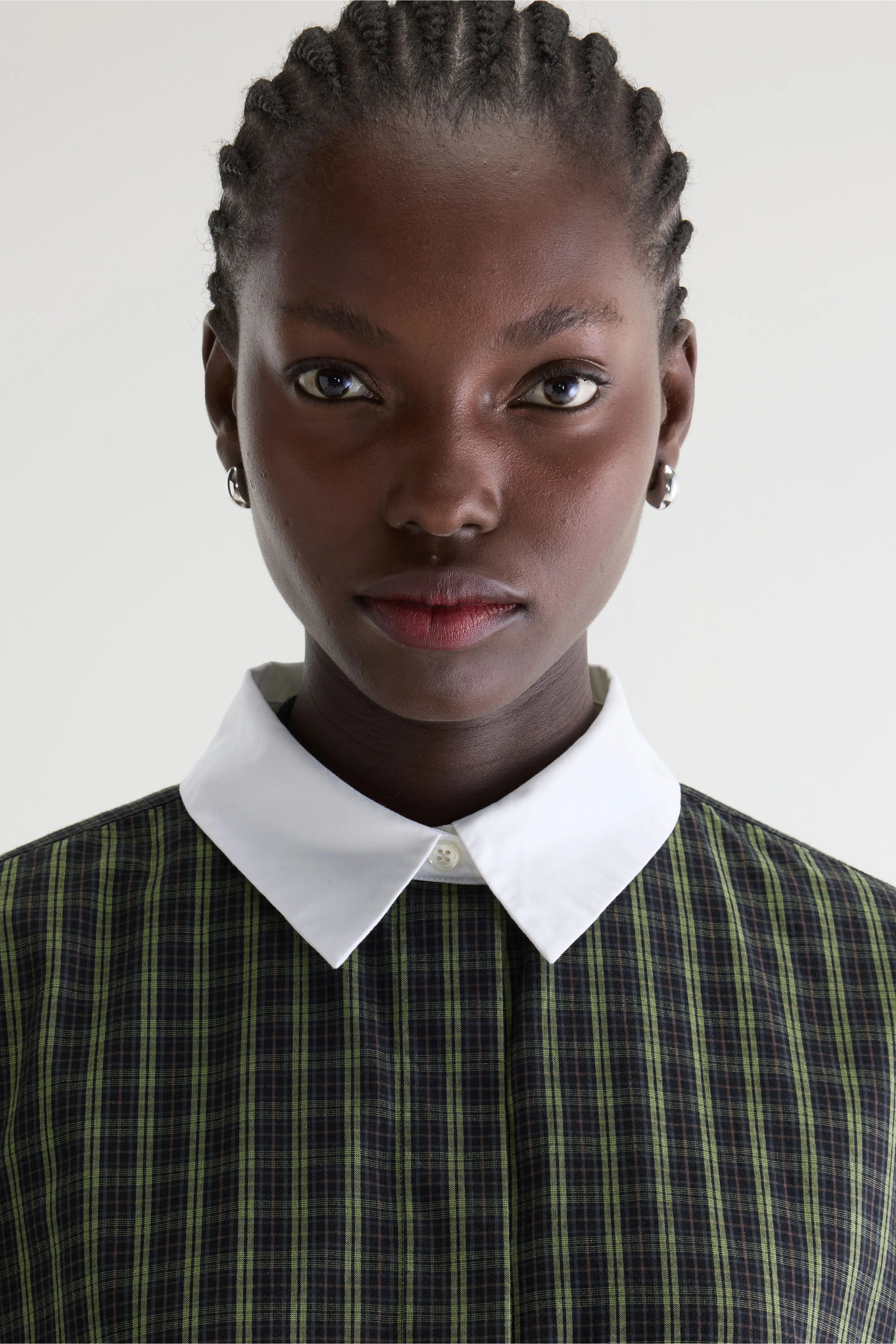 Goldy checked shirt-dress (261 / W / CHECK J)