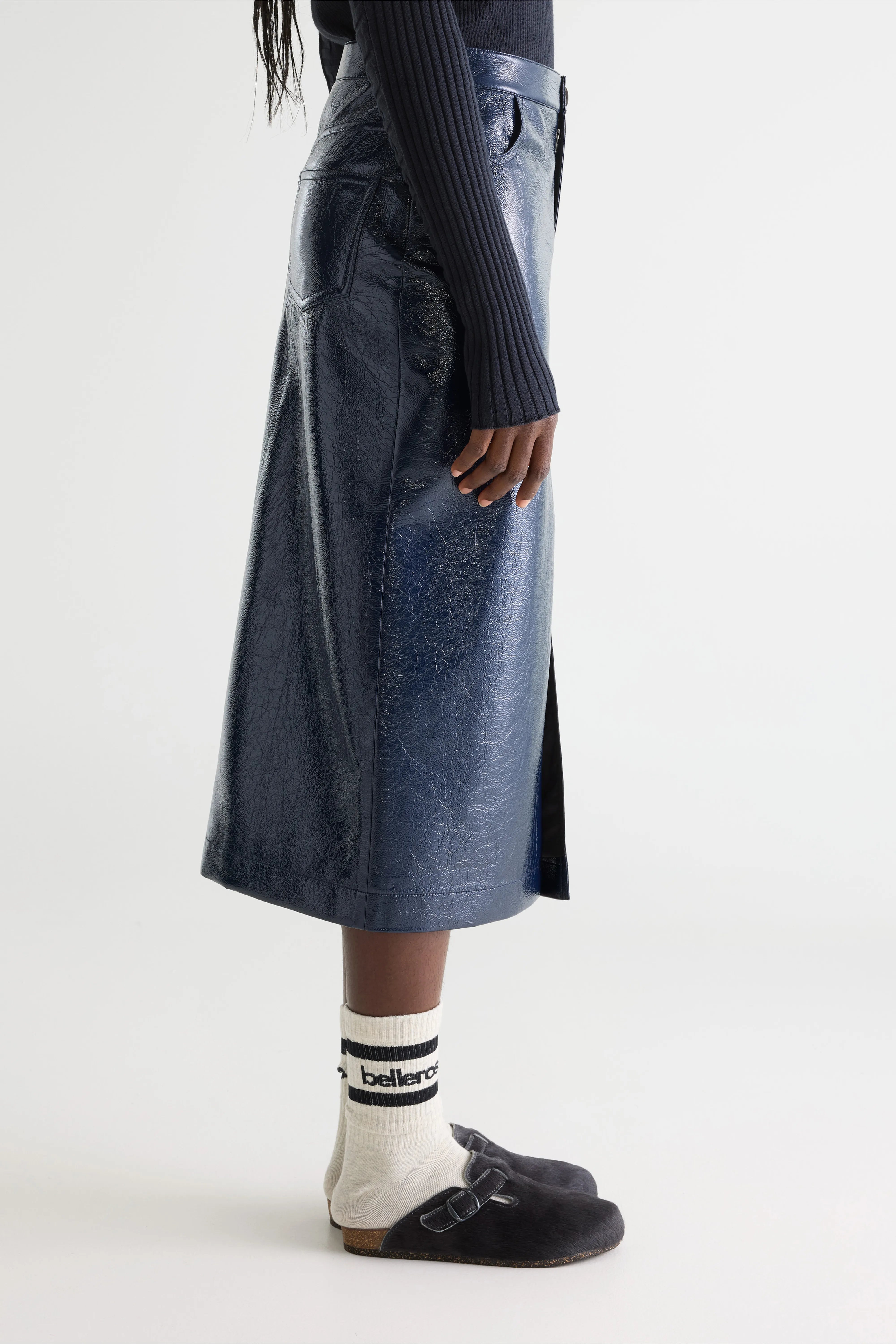 Jupe Midi Halina - Captain Pour Femme | Bellerose