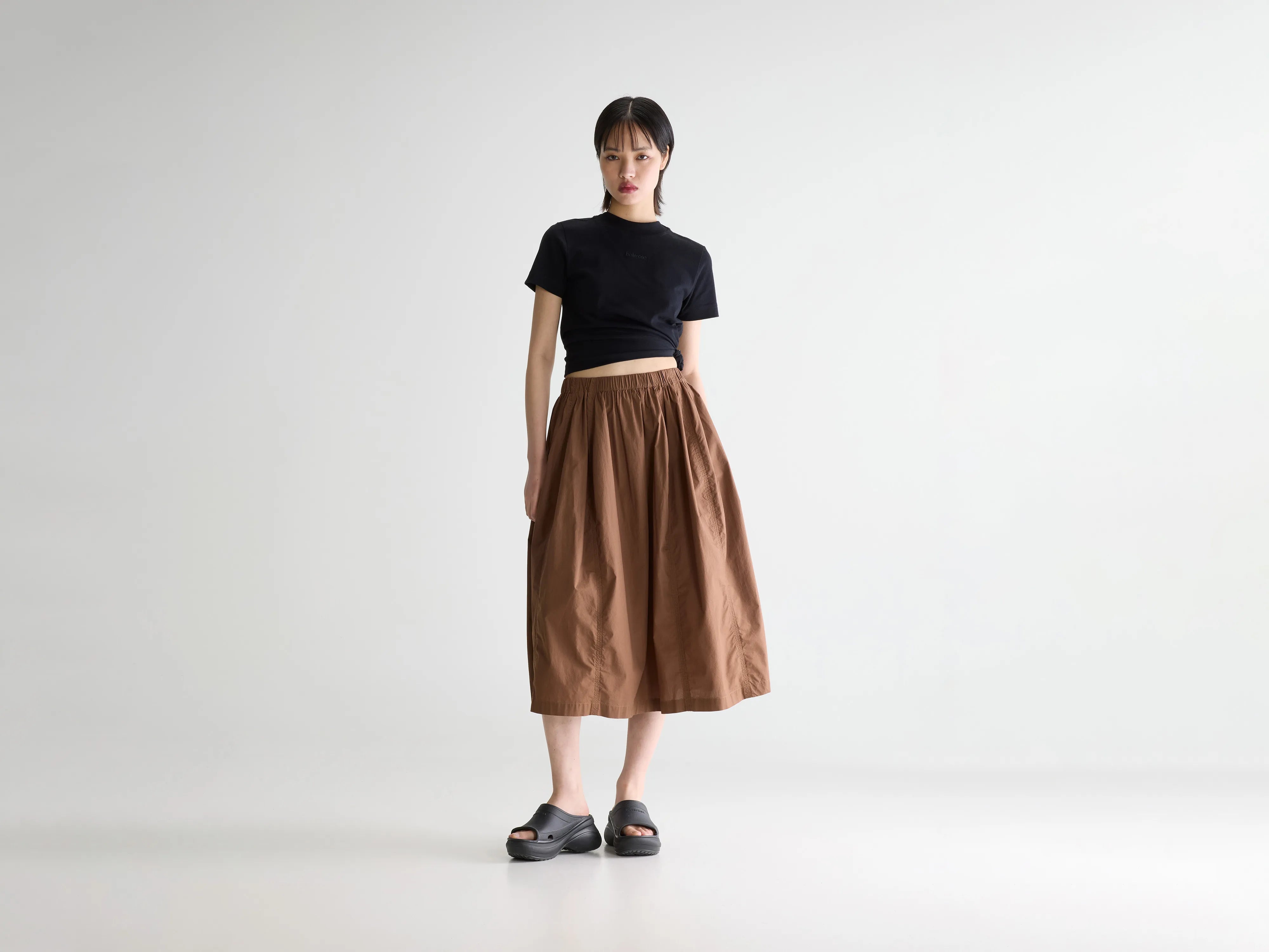 Cinley midi-rok (261 / W / CHOCOLATE)