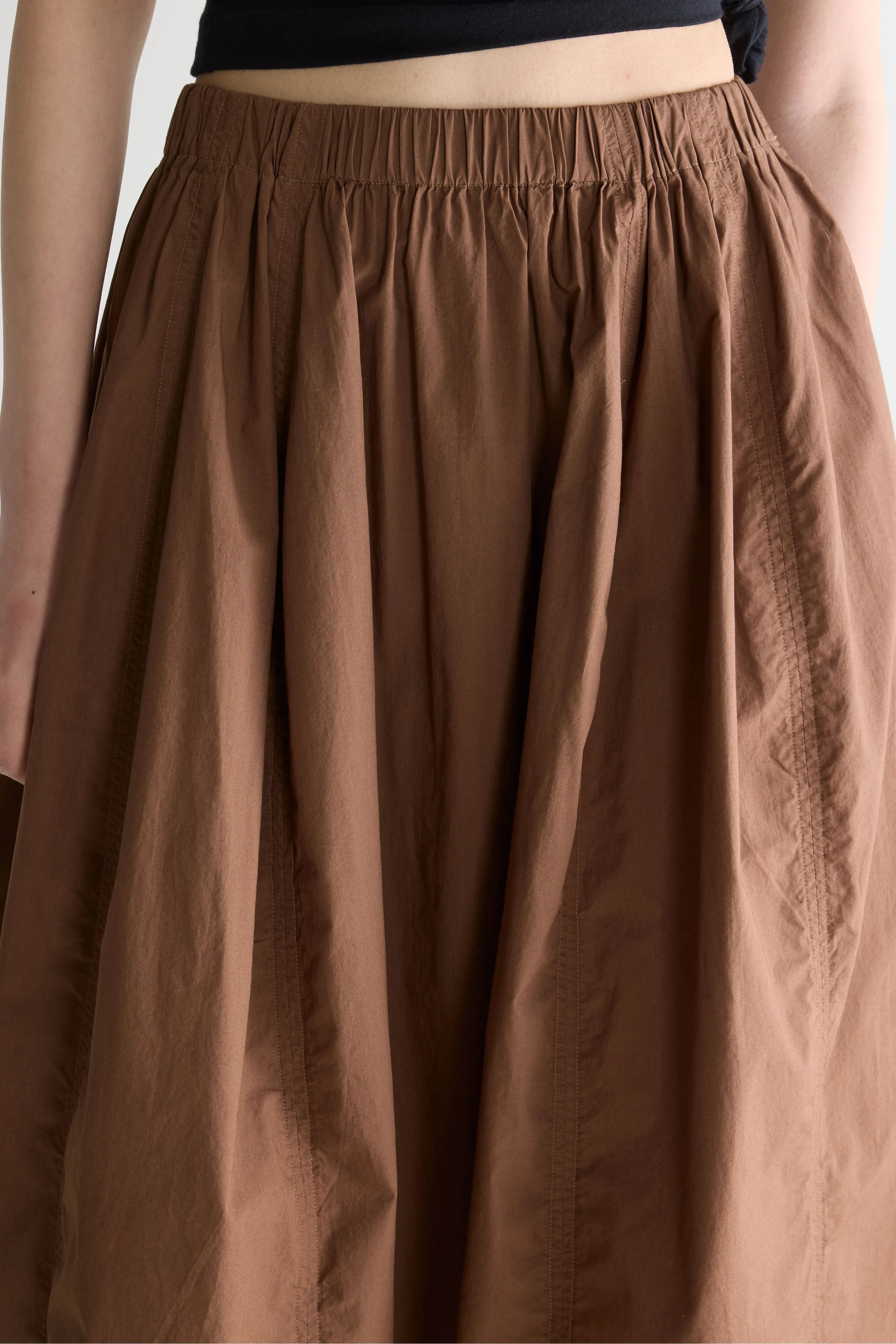 Cinley midi-rok (261 / W / CHOCOLATE)